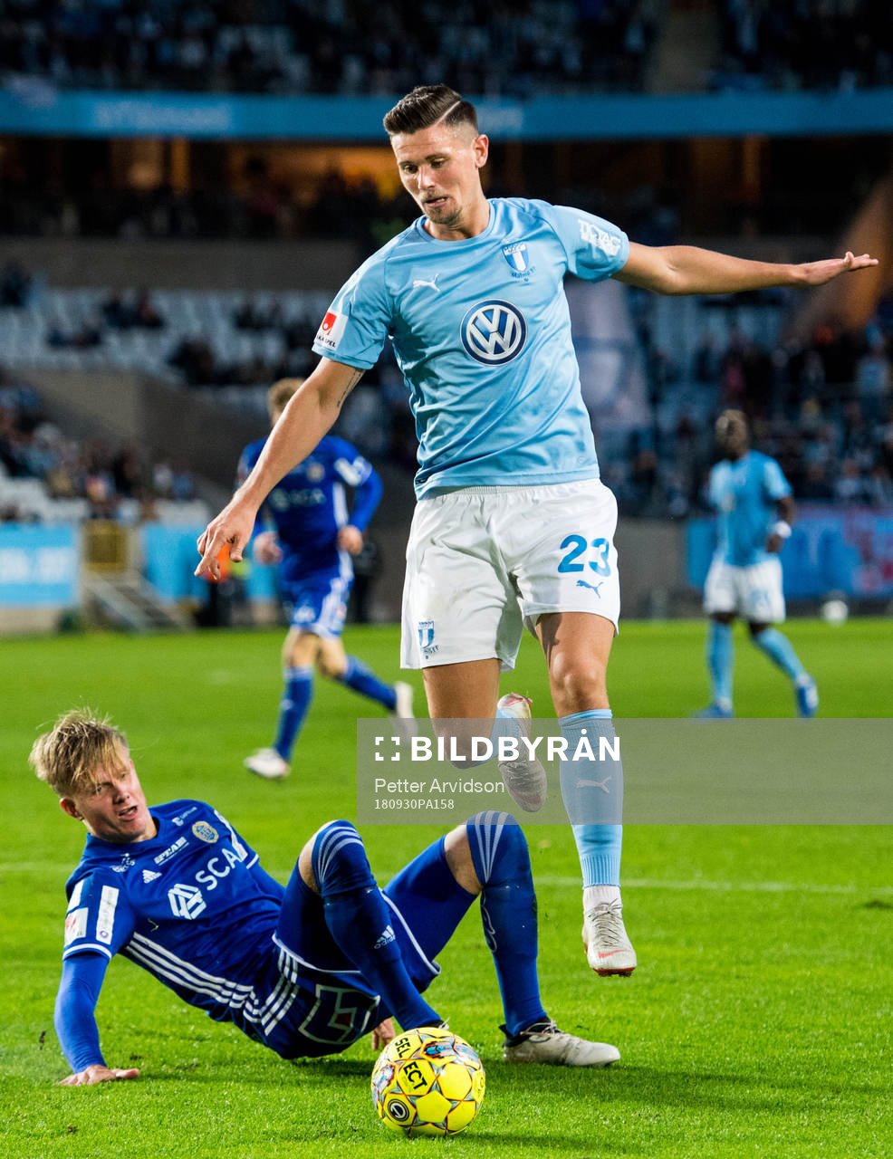 Malmö FFs Marcus Antonsson och Sundsvalls Eric Björkander