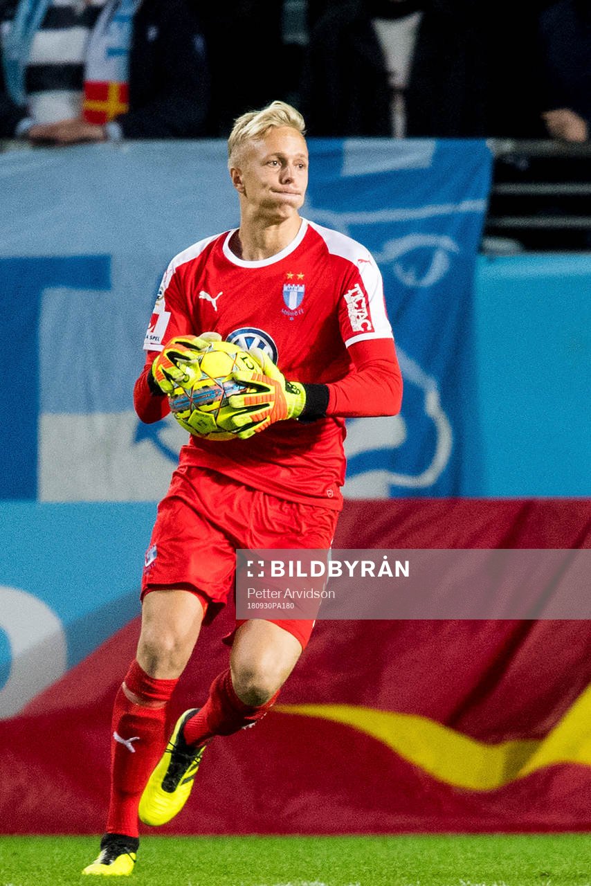 Malmö FFs målvakt Walter Viitala