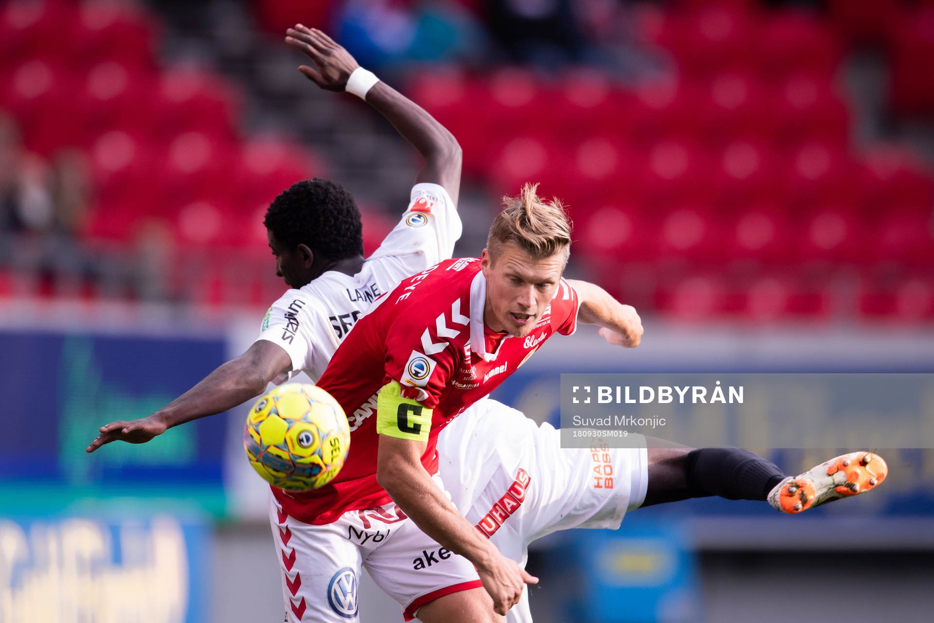 Kalmars Viktor Elm och Brommapojkarnas Jack Lahne