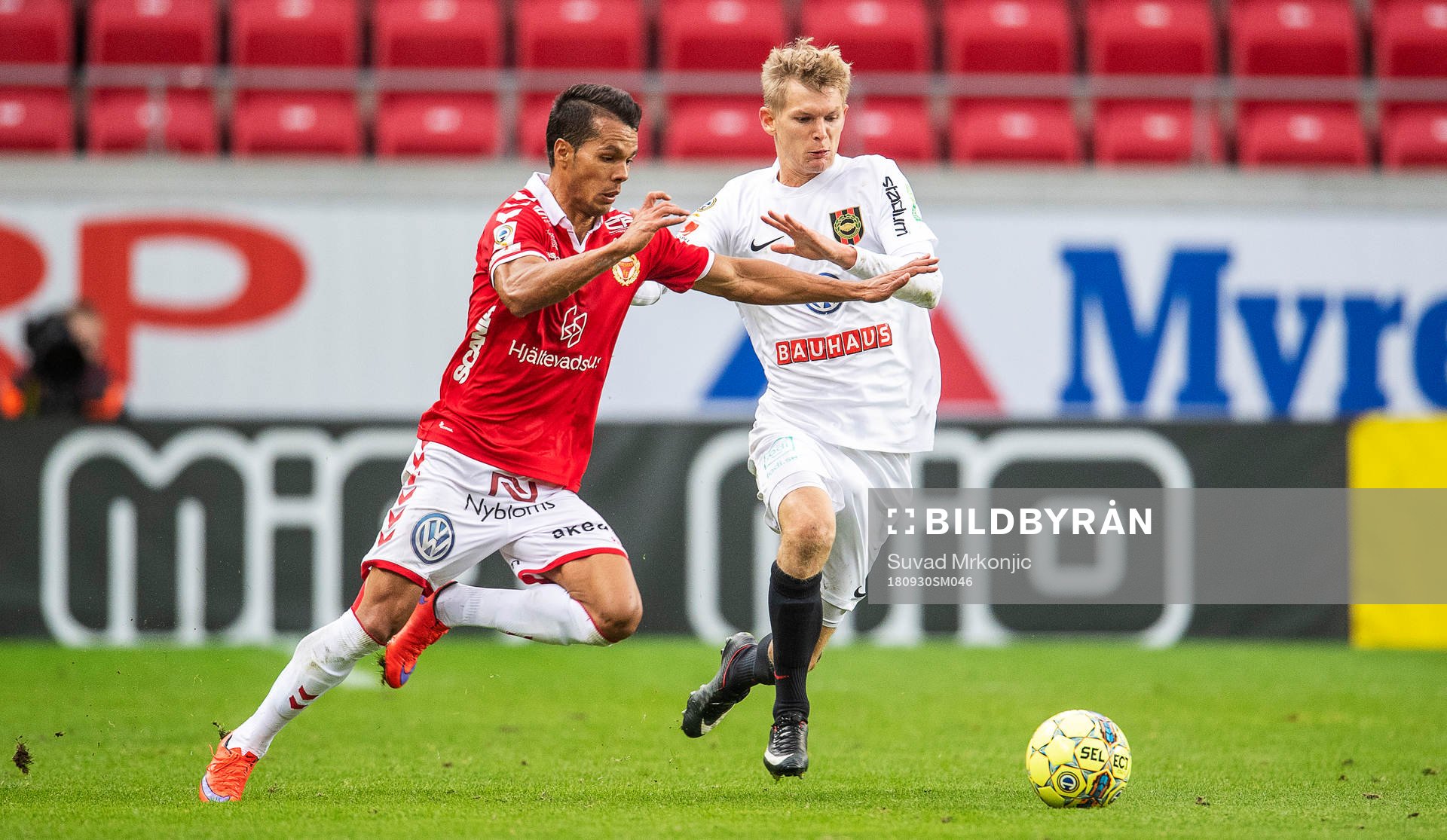 Kalmars Hiago Ramiro och Brommapojkarnas Fritiof Björkén