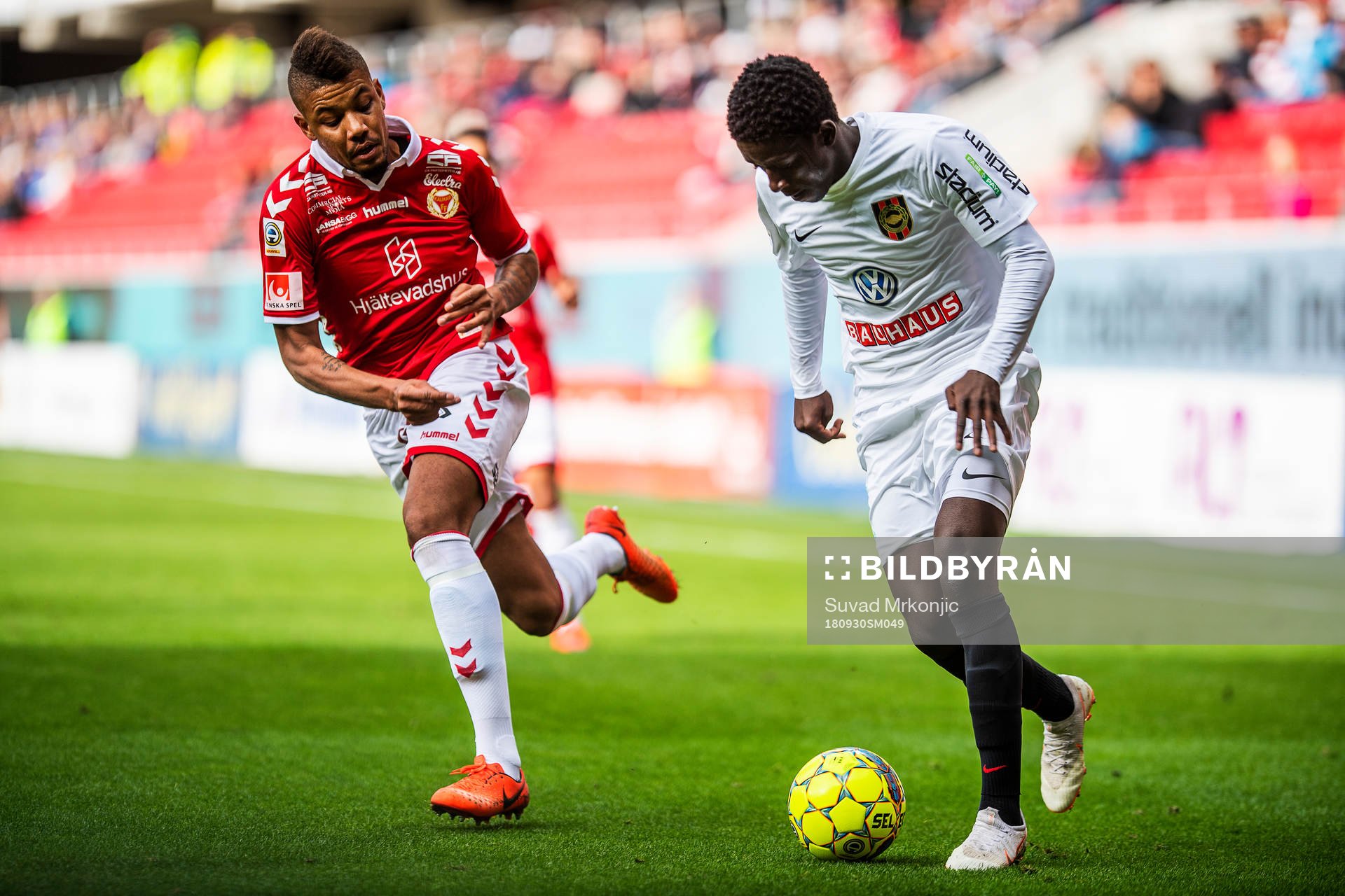 Kalmars Mikael Dyrestam och Brommapojkarnas Jack Lahne