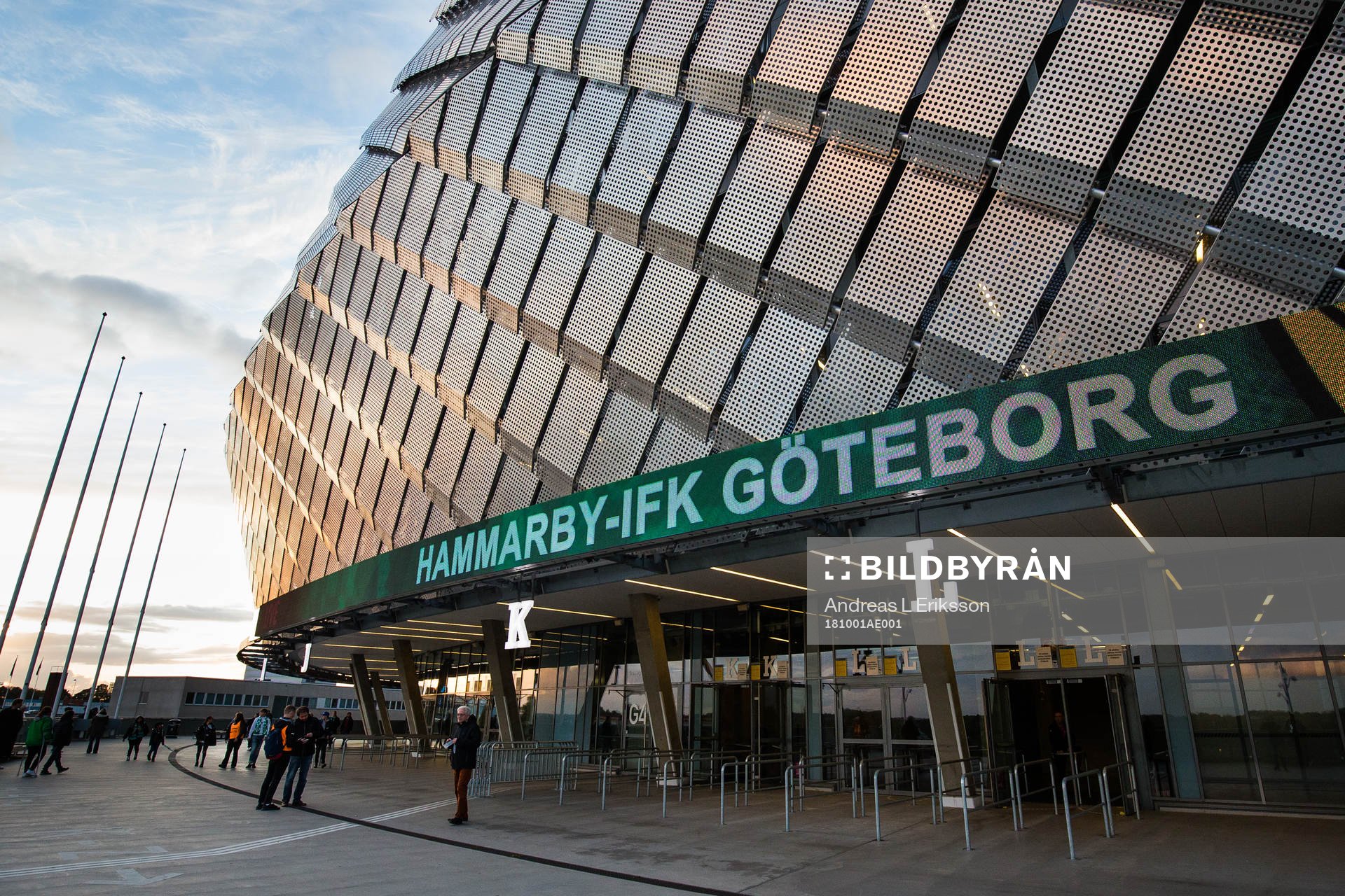 Exteriör av Tele2 Arena