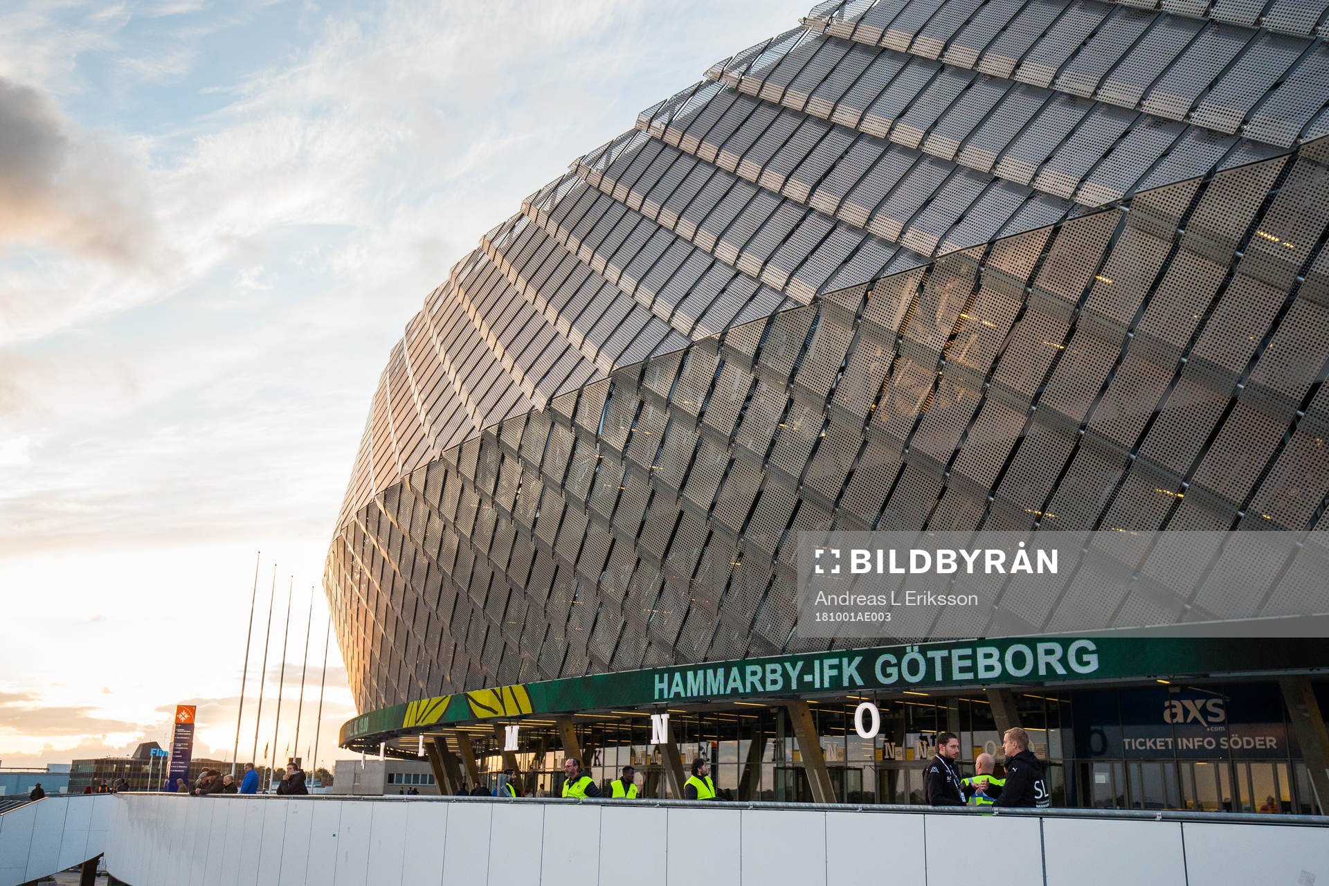 Exteriör av Tele2 Arena