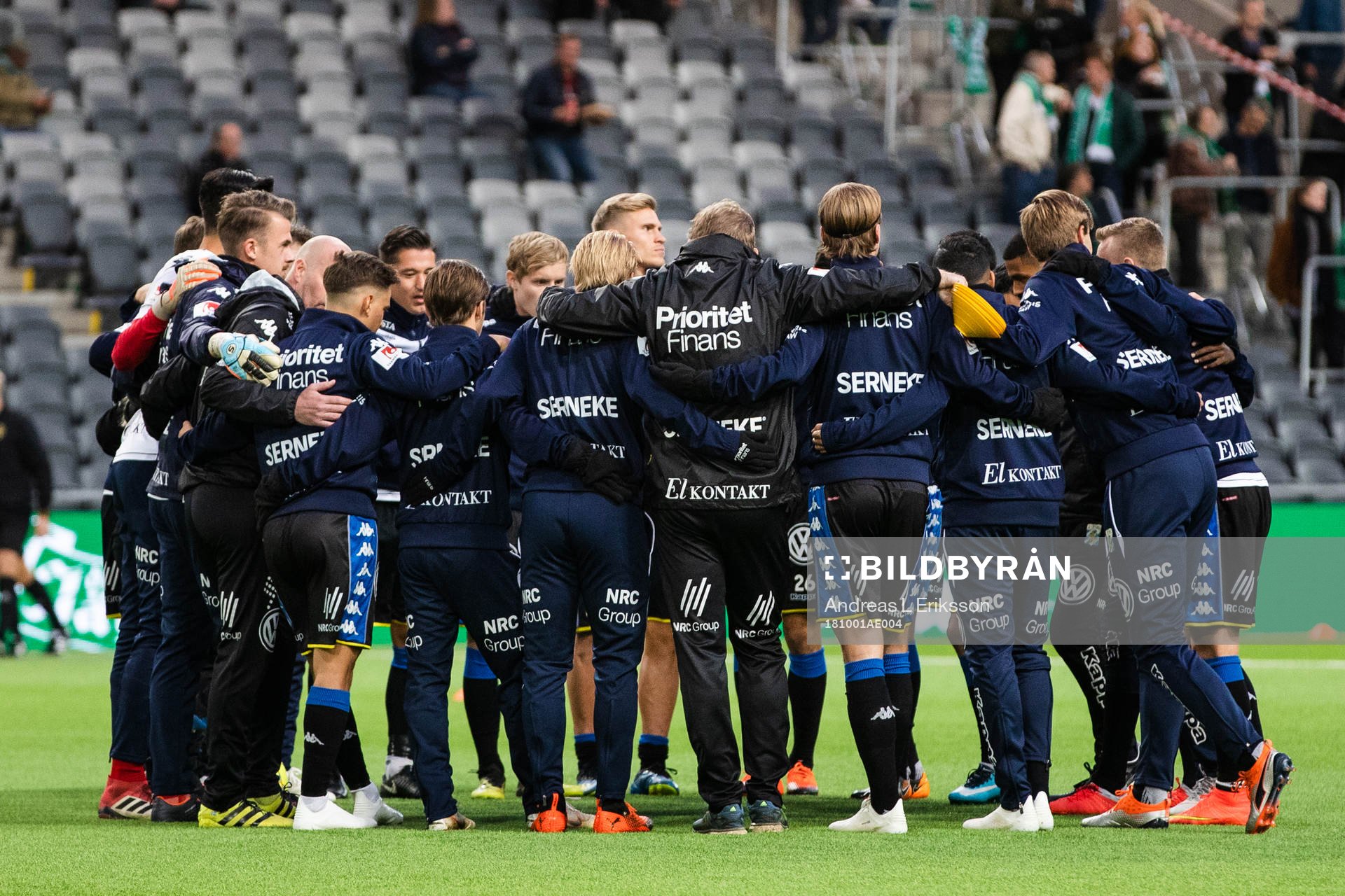 IFK Göteborgs spelare samlas