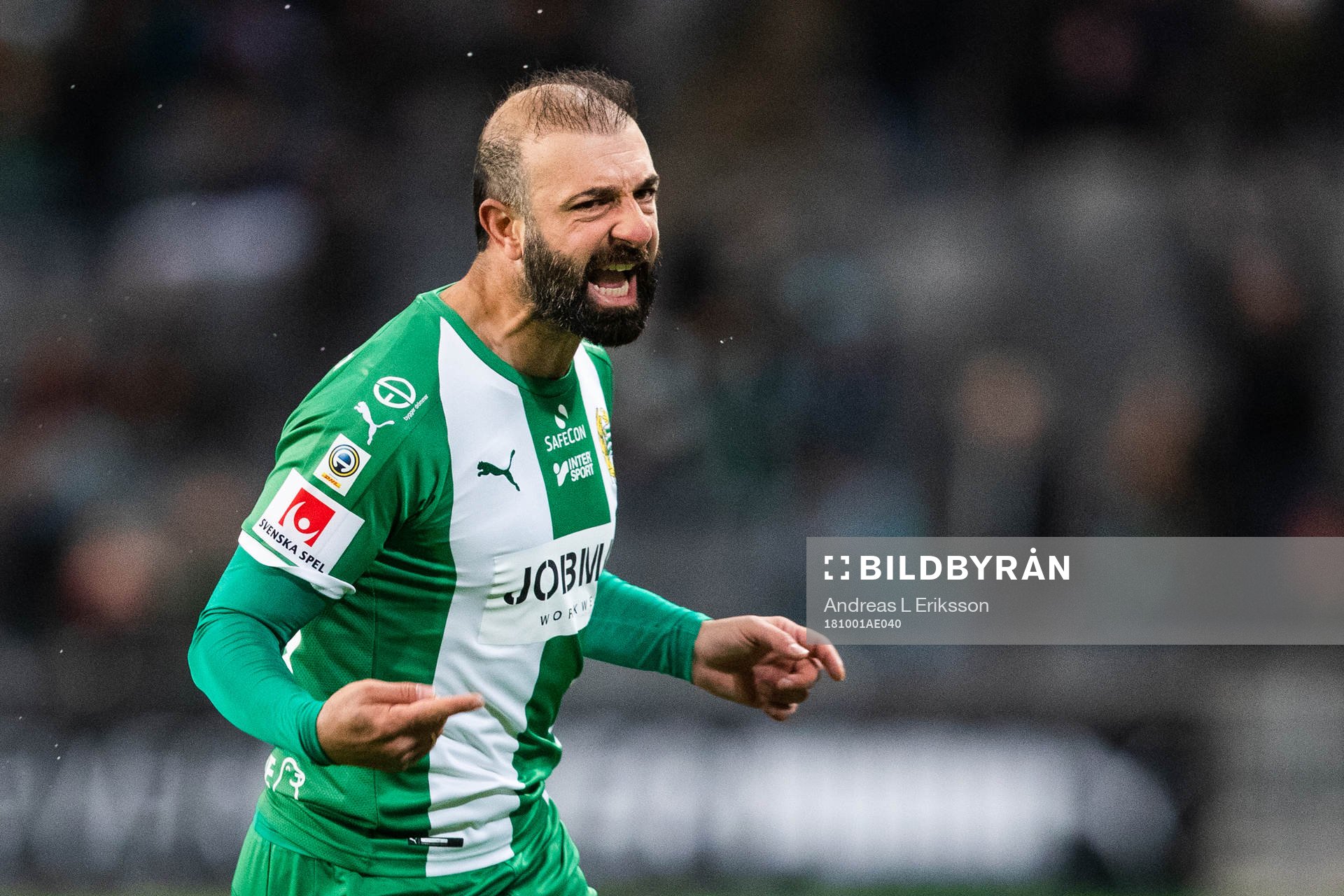 Hammarbys Kennedy Bakircioglu jublar