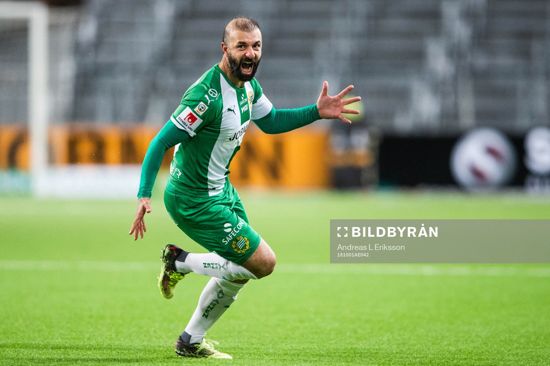 Hammarbys Kennedy Bakircioglu jublar
