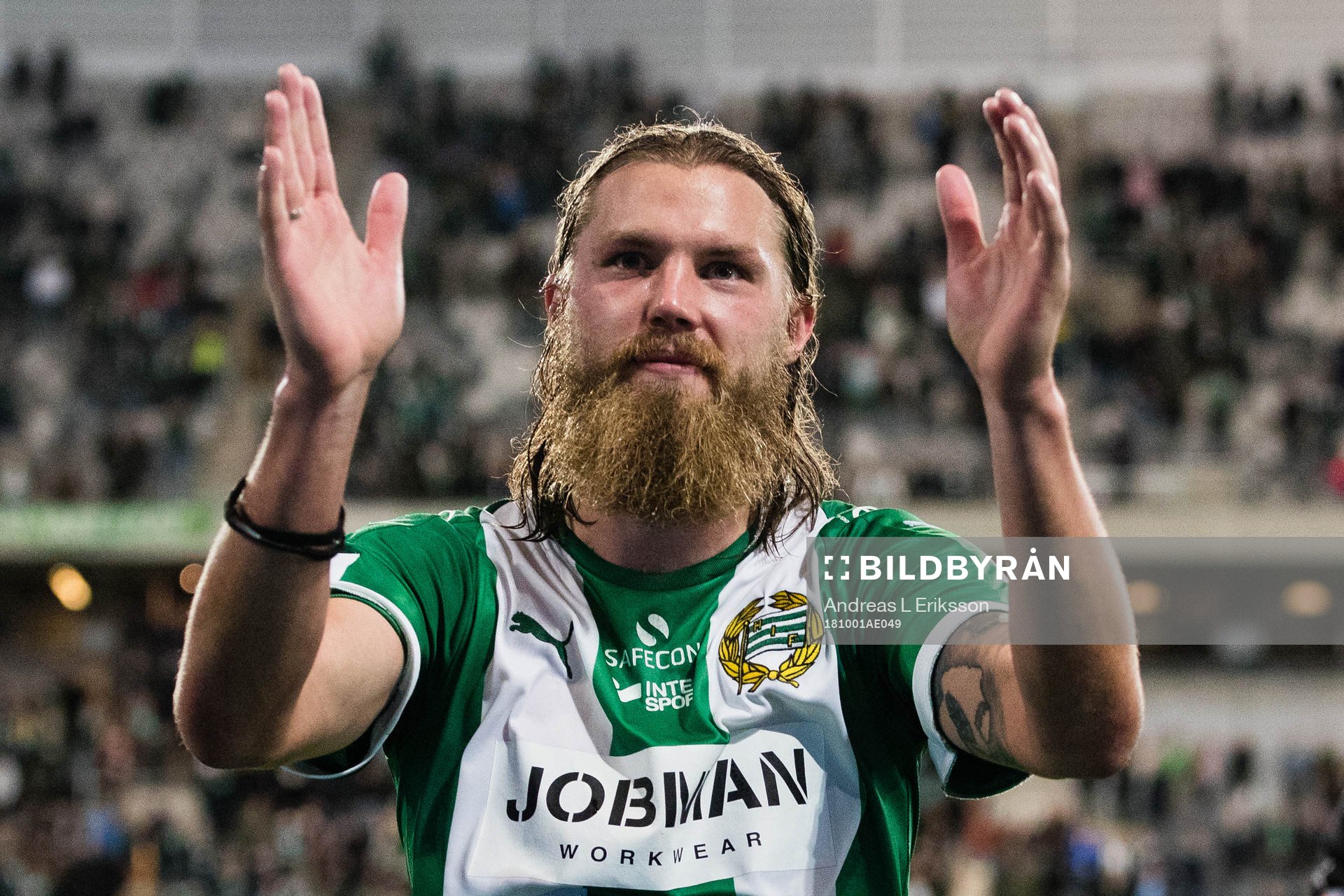 Hammarbys Björn Paulsen jublar
