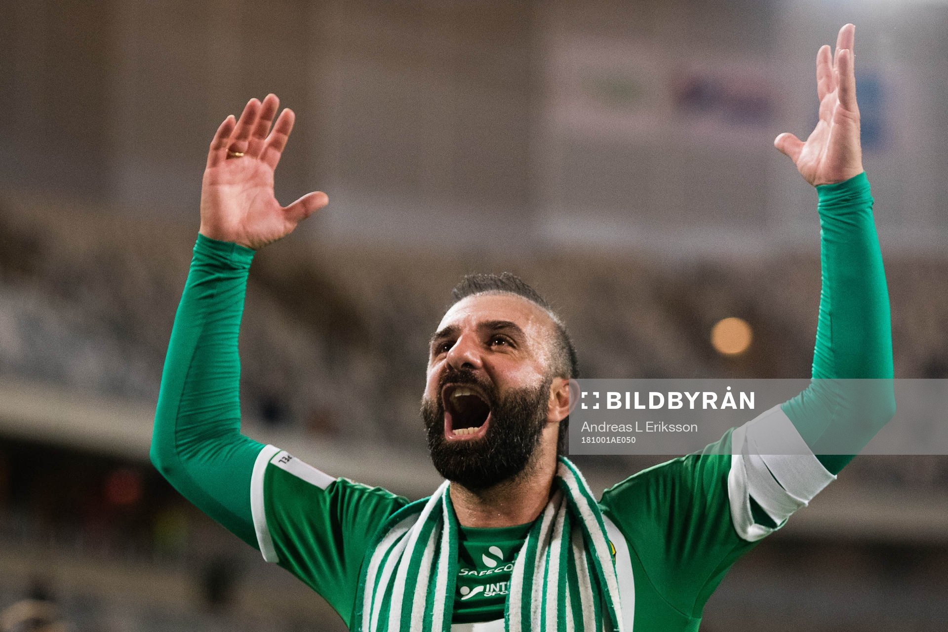 Hammarbys Kennedy Bakircioglu jublar