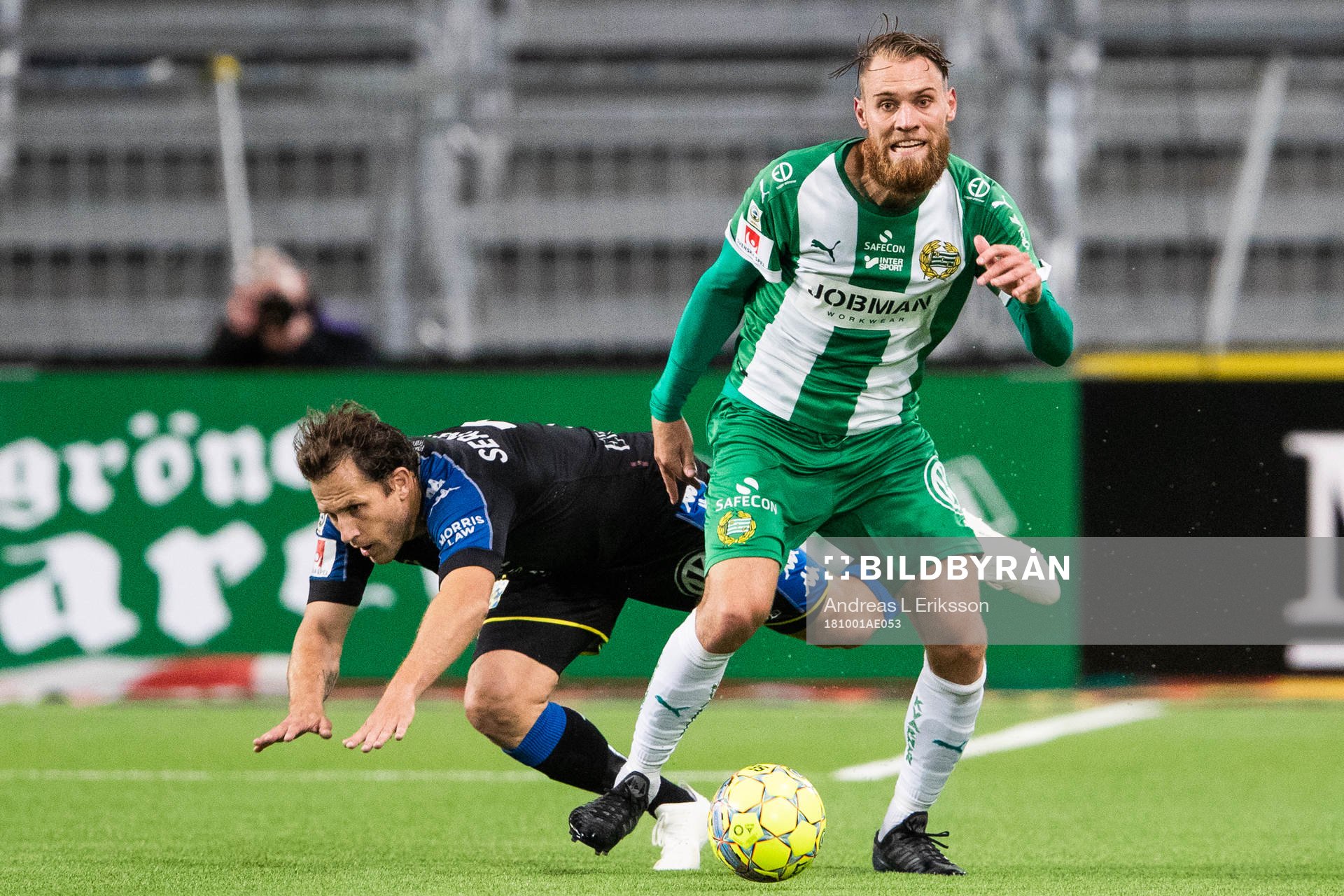 IFK Göteborgs Tobias Hysén faller