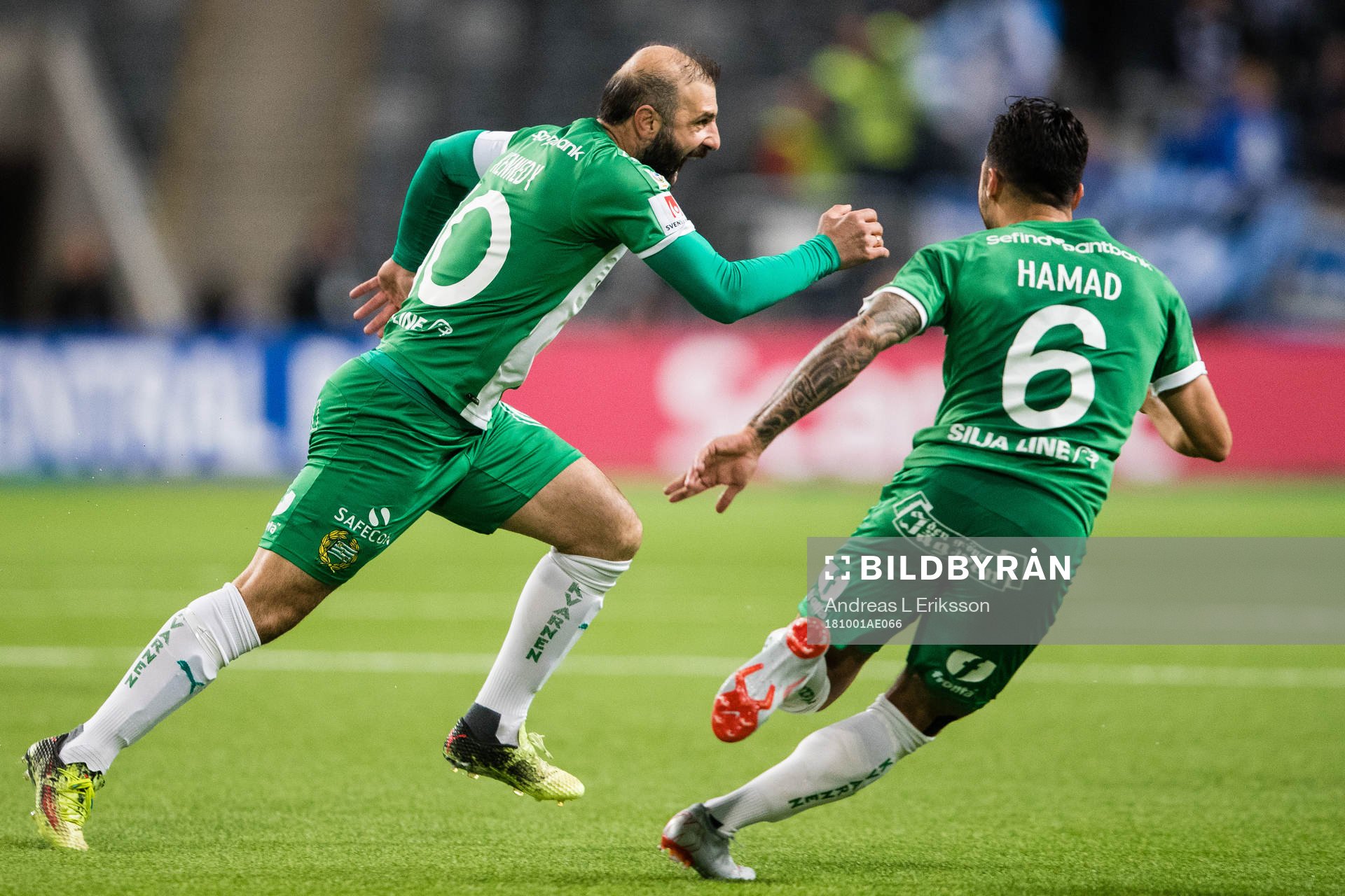Hammarbys Kennedy Bakircioglu jublar