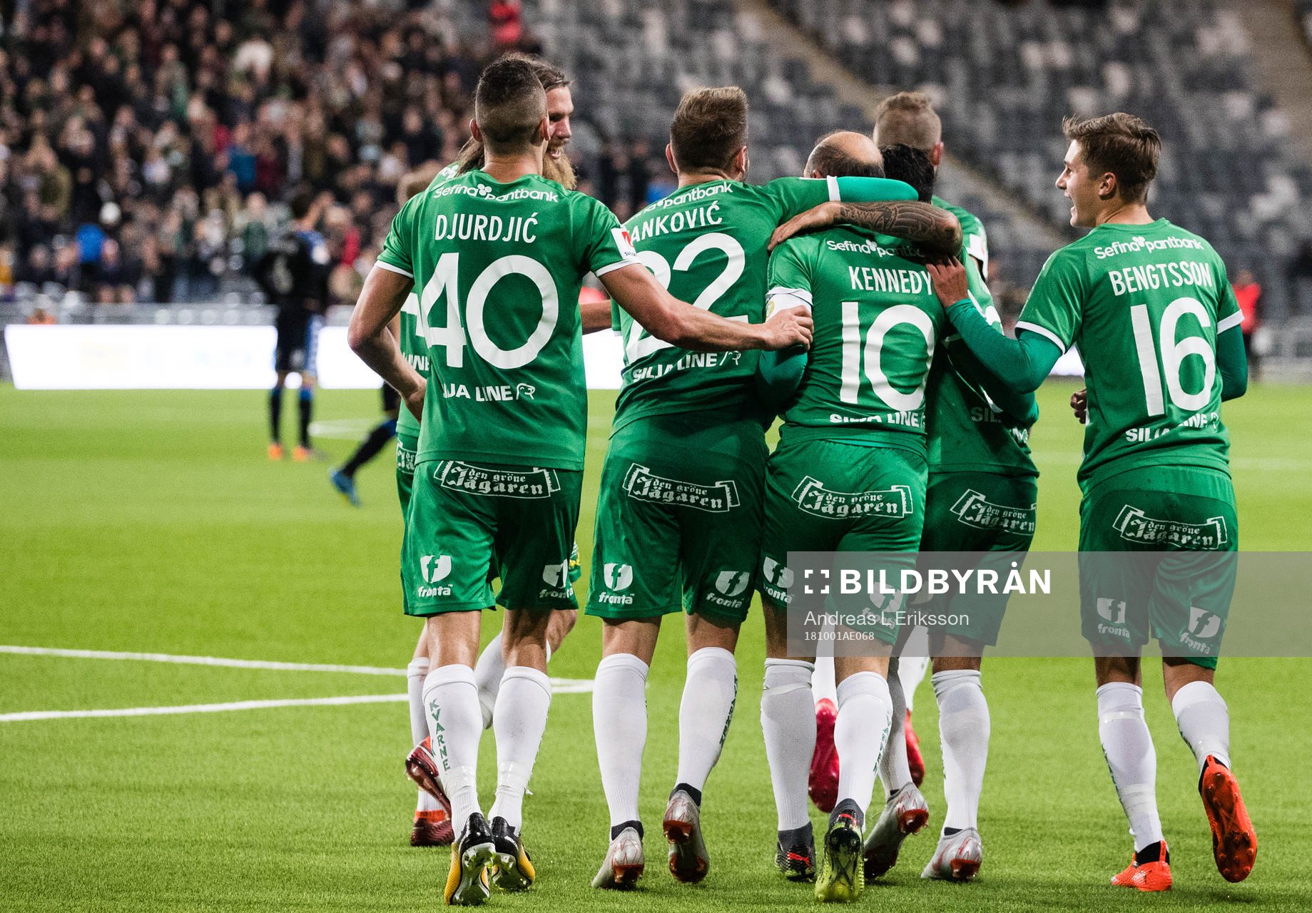 Hammarbys Nikola Djurdjic, Muamer Tankovic och  Leo