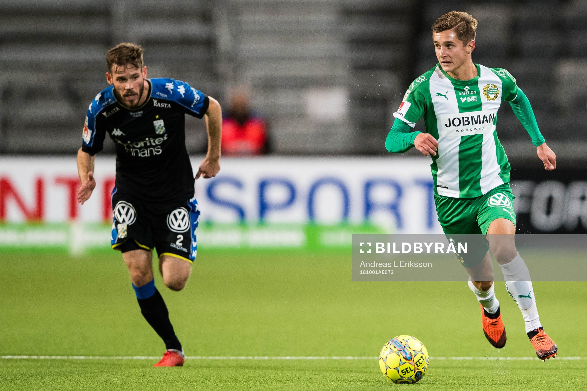 IFK Göteborgs Emil Salomonsson och Hammarbys Leo Bengtsson