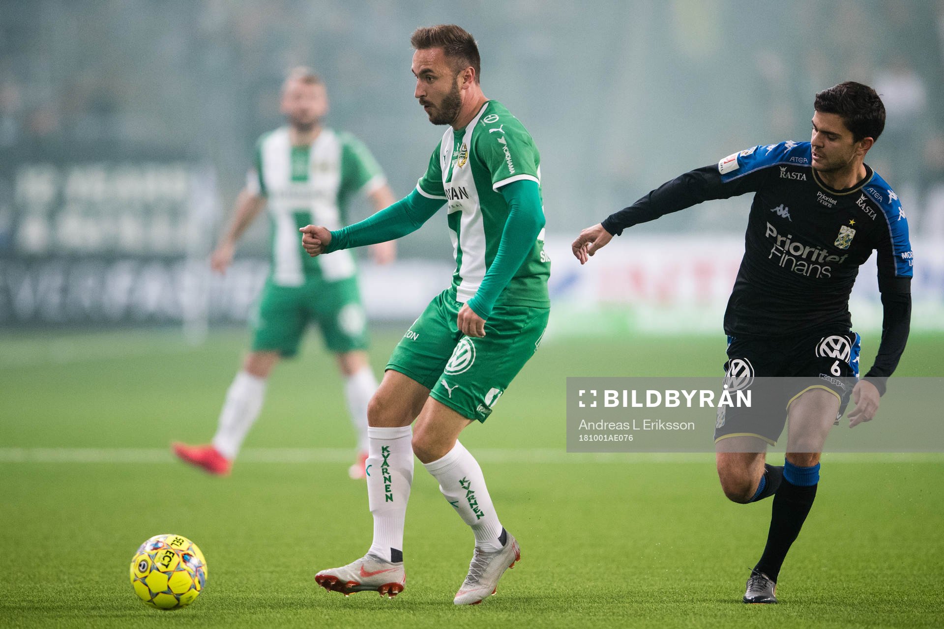Hammarbys Muamer Tankovic och IFK Göteborgs Fredrik Oldrup