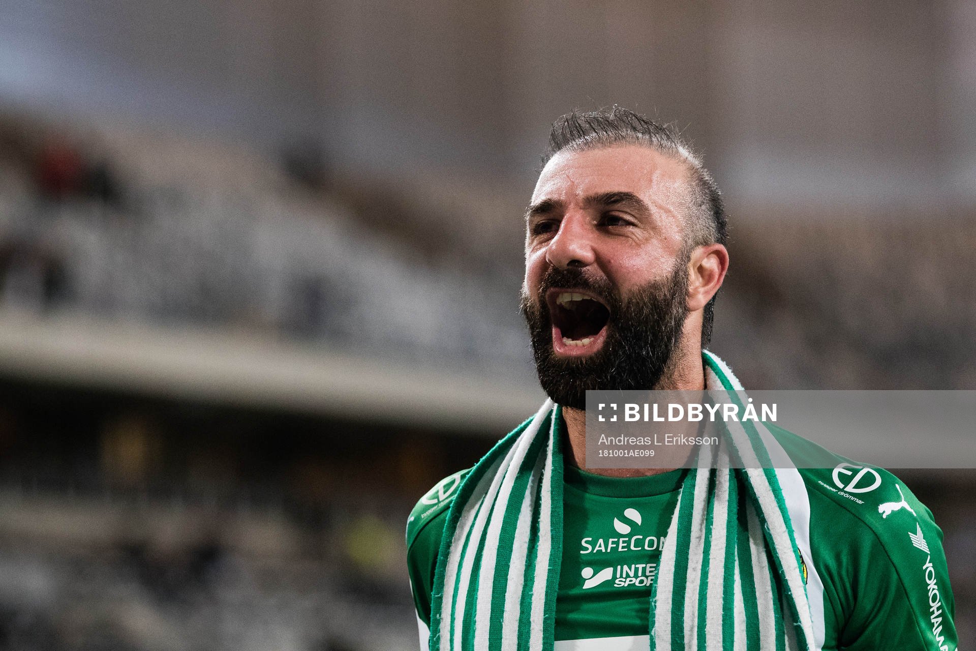 Hammarbys Kennedy Bakircioglu jublar