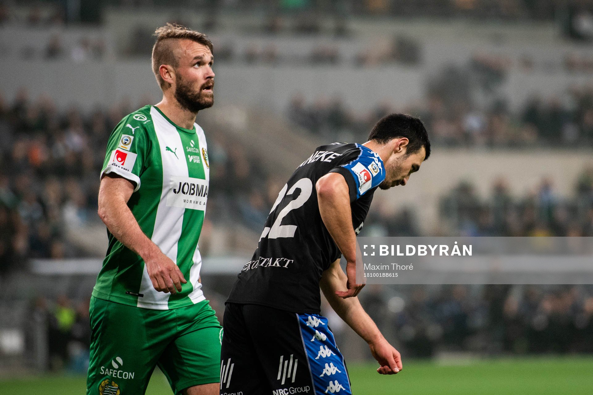 Hammarbys Mads Fenger Nielsen och IFK Göteborgs Giorgi
