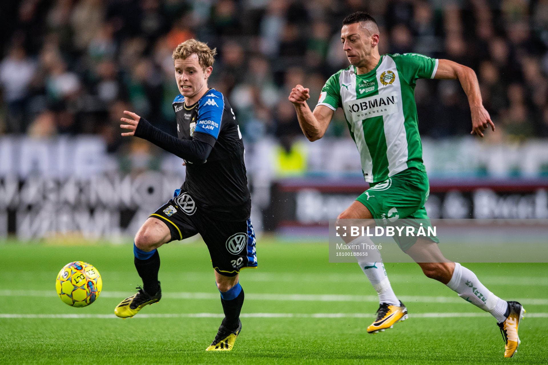 IFK Göteborgs Victor Wernersson och Hammarbys Nikola