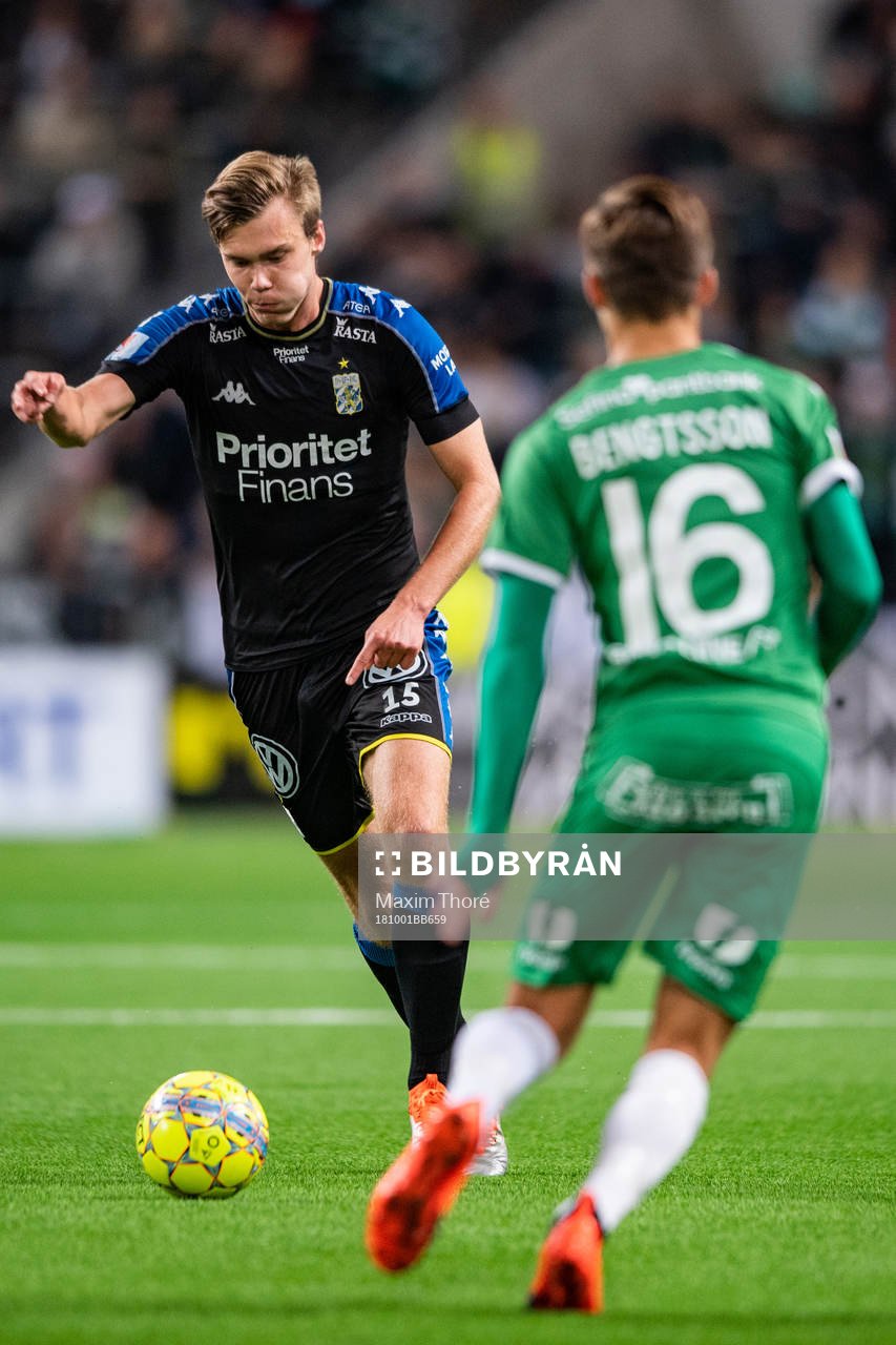 IFK Göteborgs Sargon Abraham och Hammarbys Leo Bengtsson