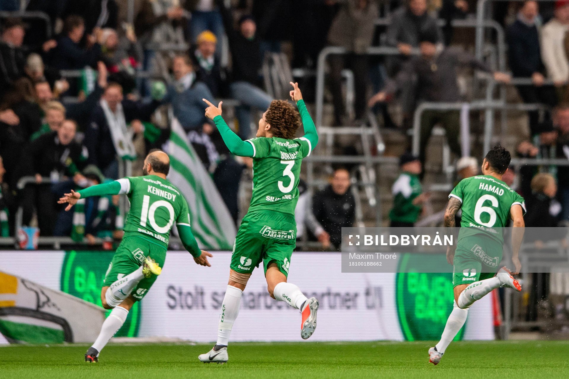 Hammarbys Kennedy Bakircioglu, Neto Borges och Jiloan Hamad