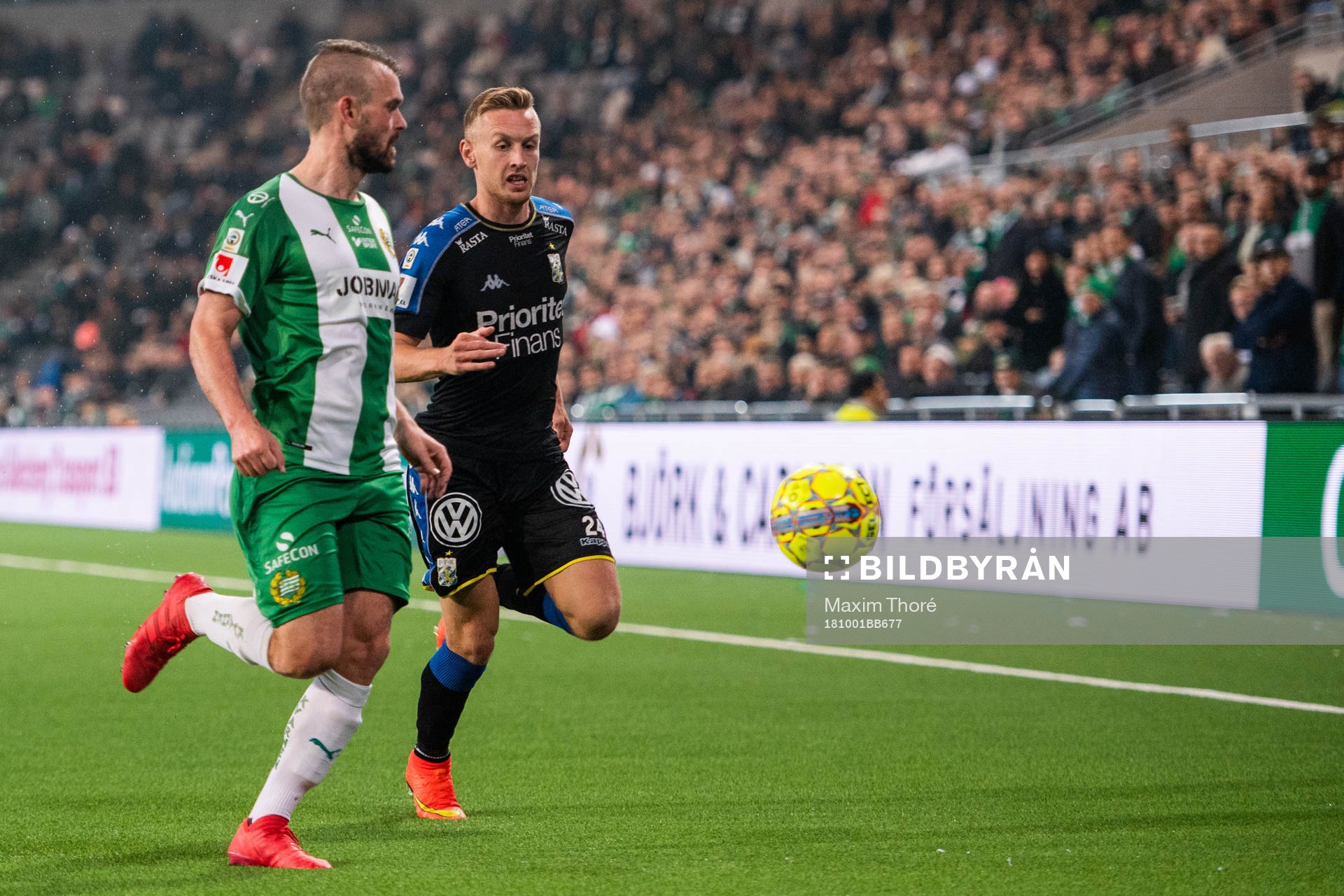 IFK Göteborgs Sebastian Ohlsson och Hammarbys Mads Fenger