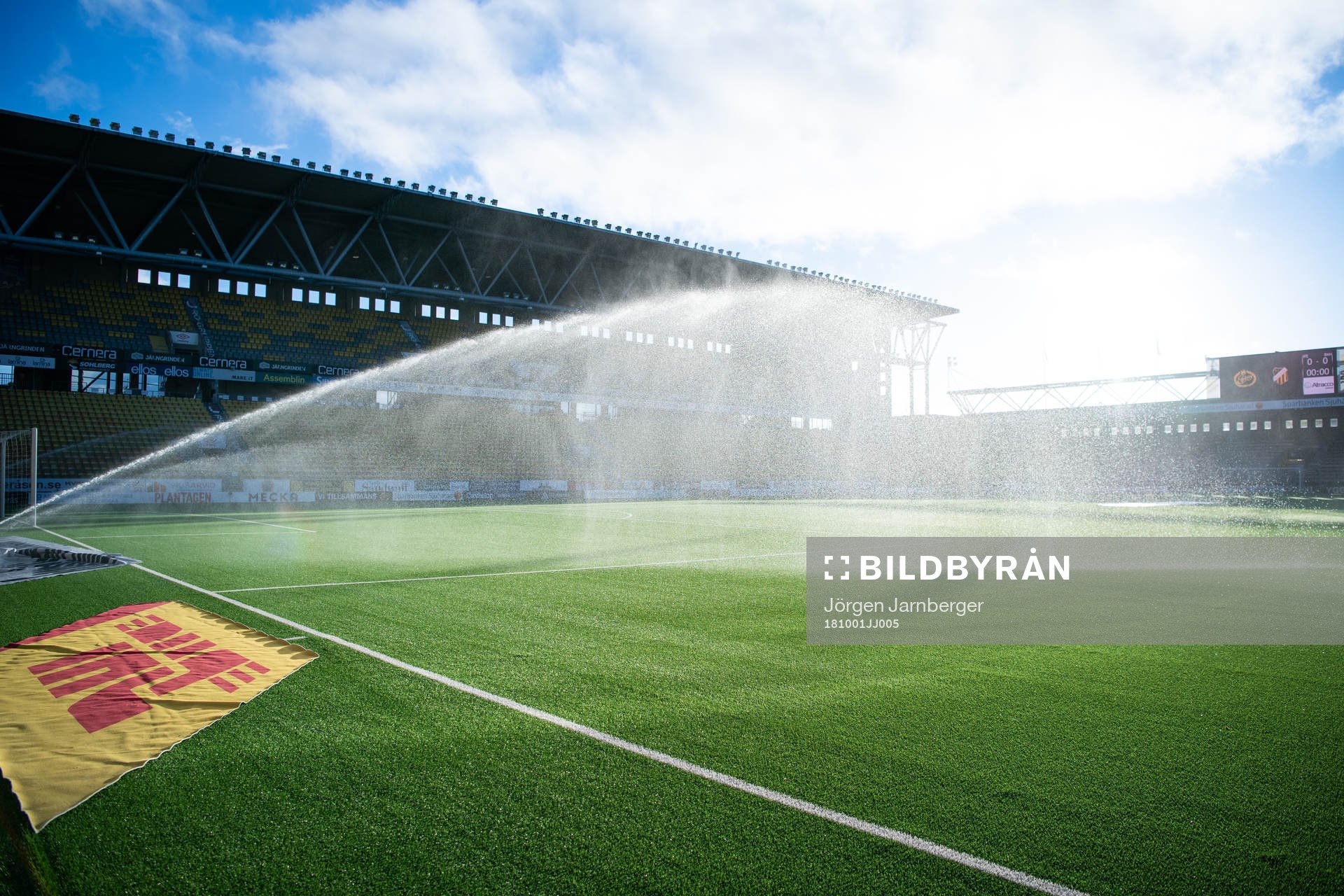Vattning på Borås arena