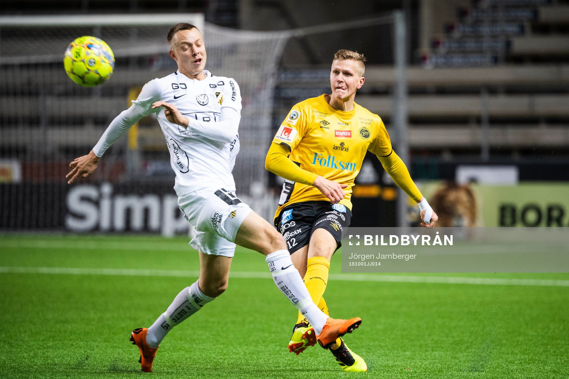 Häckens Viktor Lundberg och Elfsborgs Joakim Nilsson