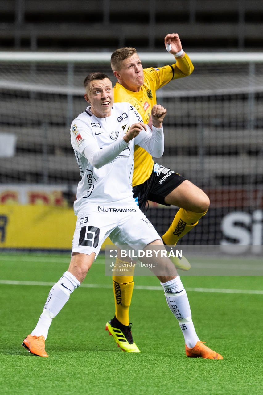 Häckens Viktor Lundberg och Elfsborgs Joakim Nilsson