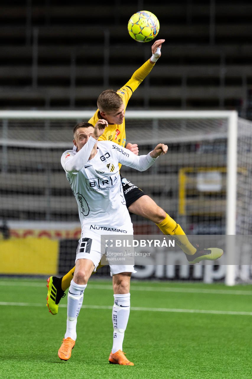 Häckens Viktor Lundberg och Elfsborgs Joakim Nilsson