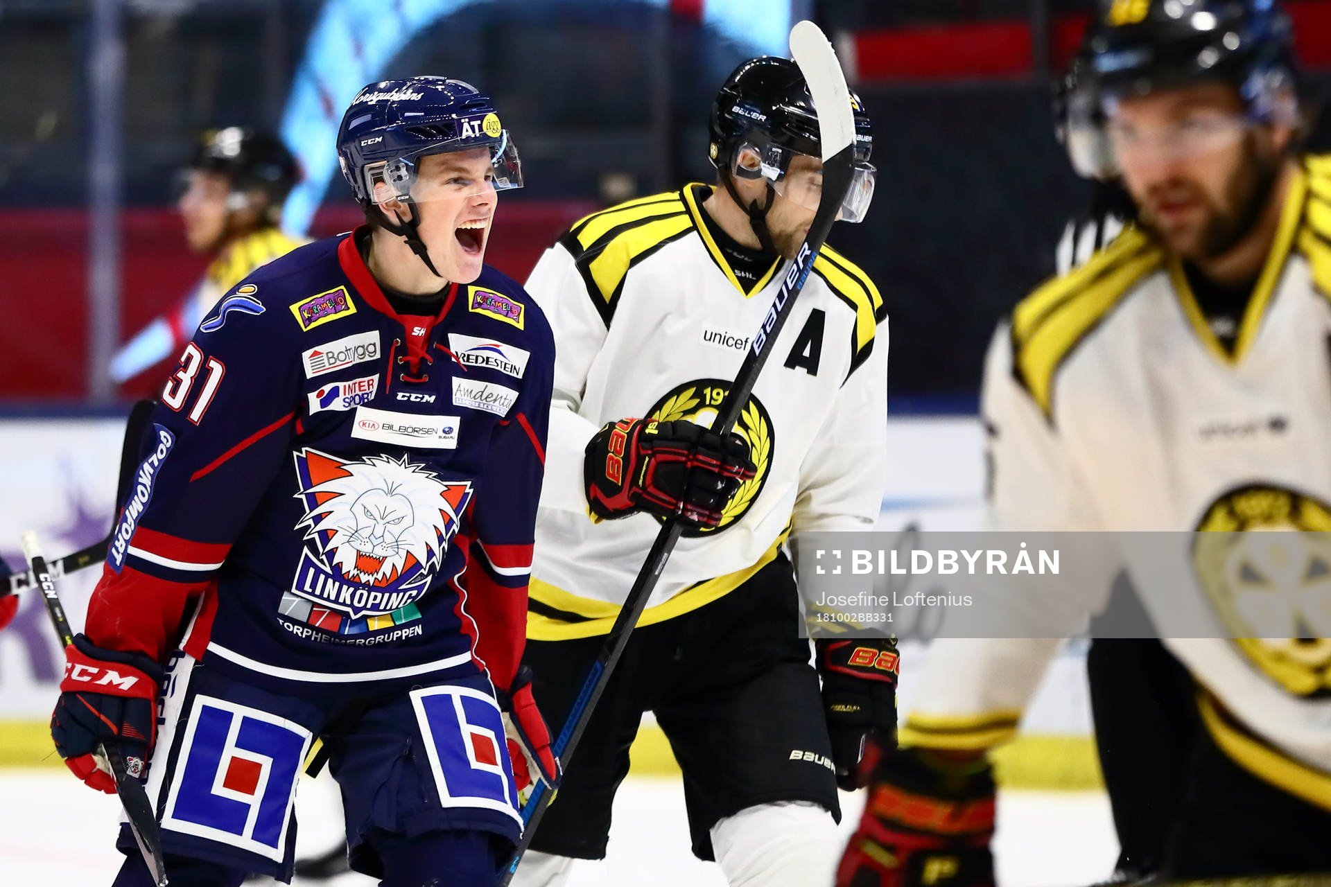 Linköpings Olle Lycksell jublar