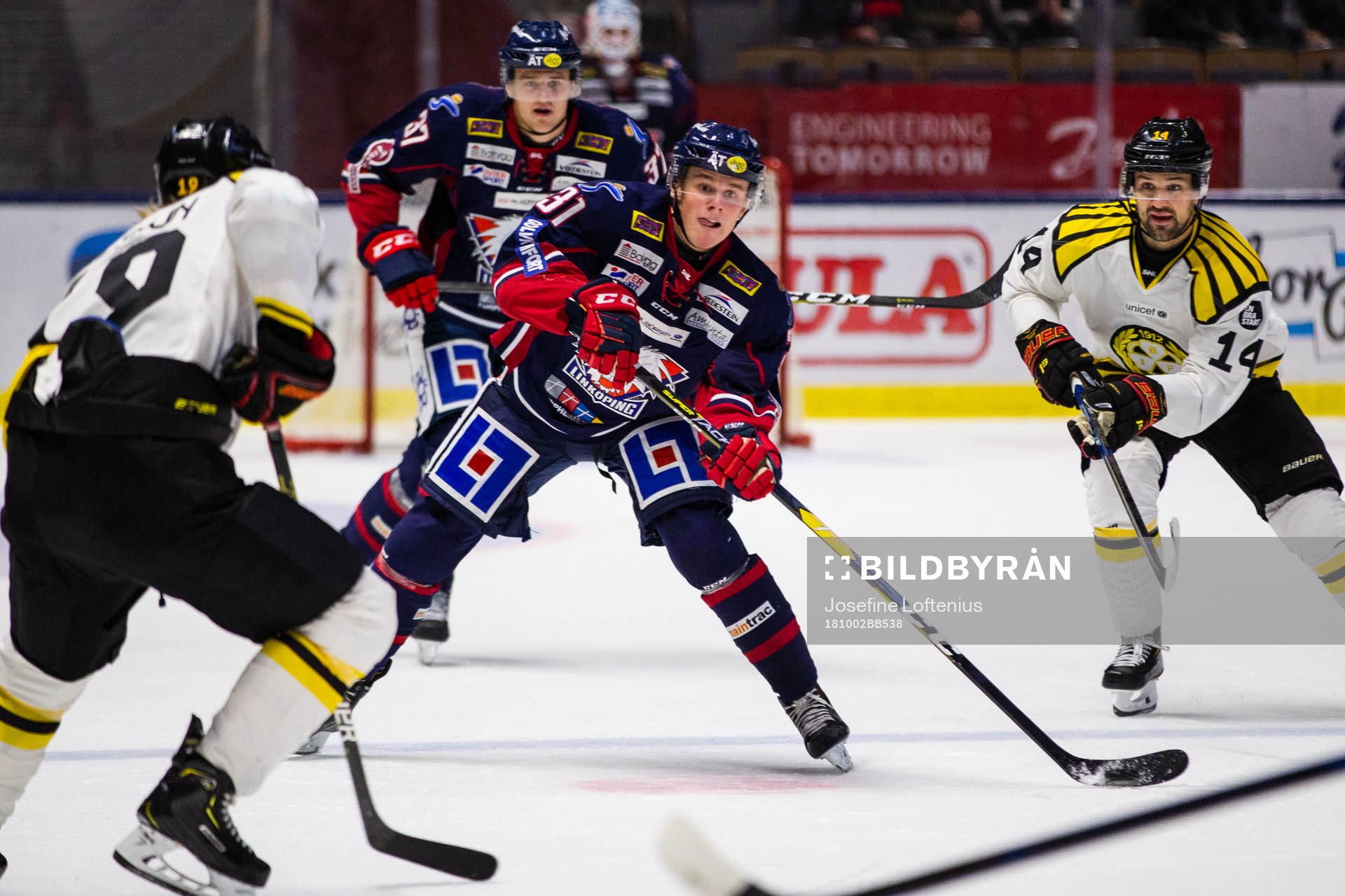 Linköpings Olle Lycksell och Brynäs Johan Alcén
