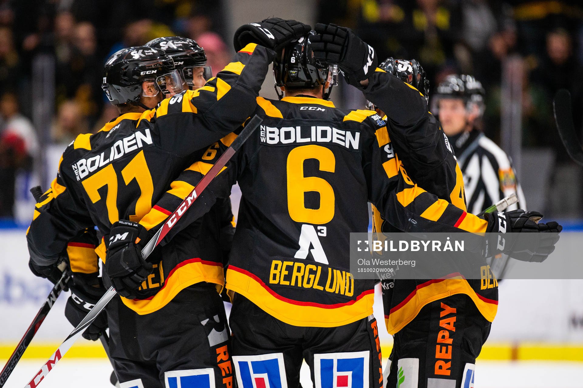 Skellefteås Filip Berglund, Juhamatti Aaltonen och Jonatan