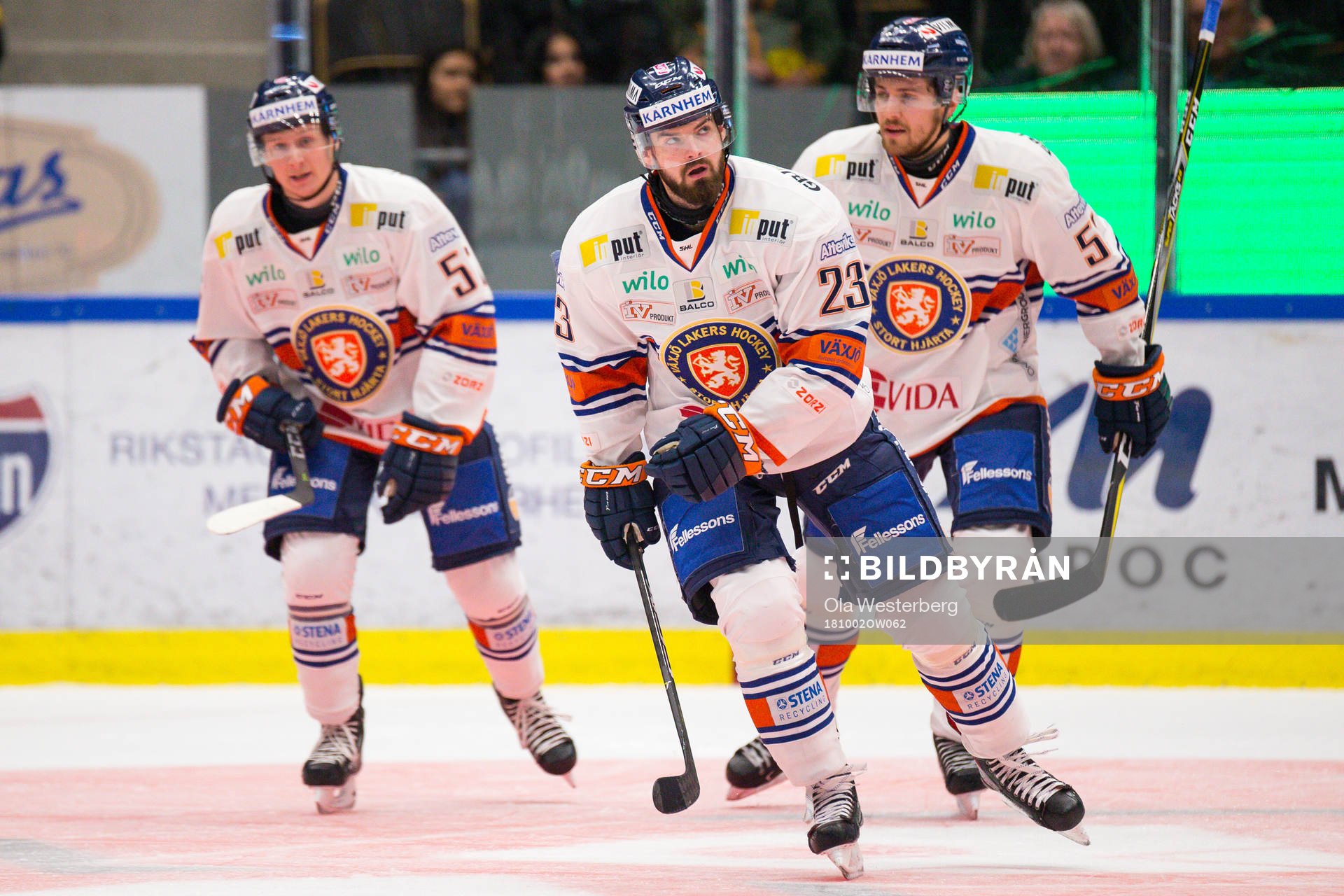 Växjös Roman Horak , Arvid Lundberg och Kalle Johansson