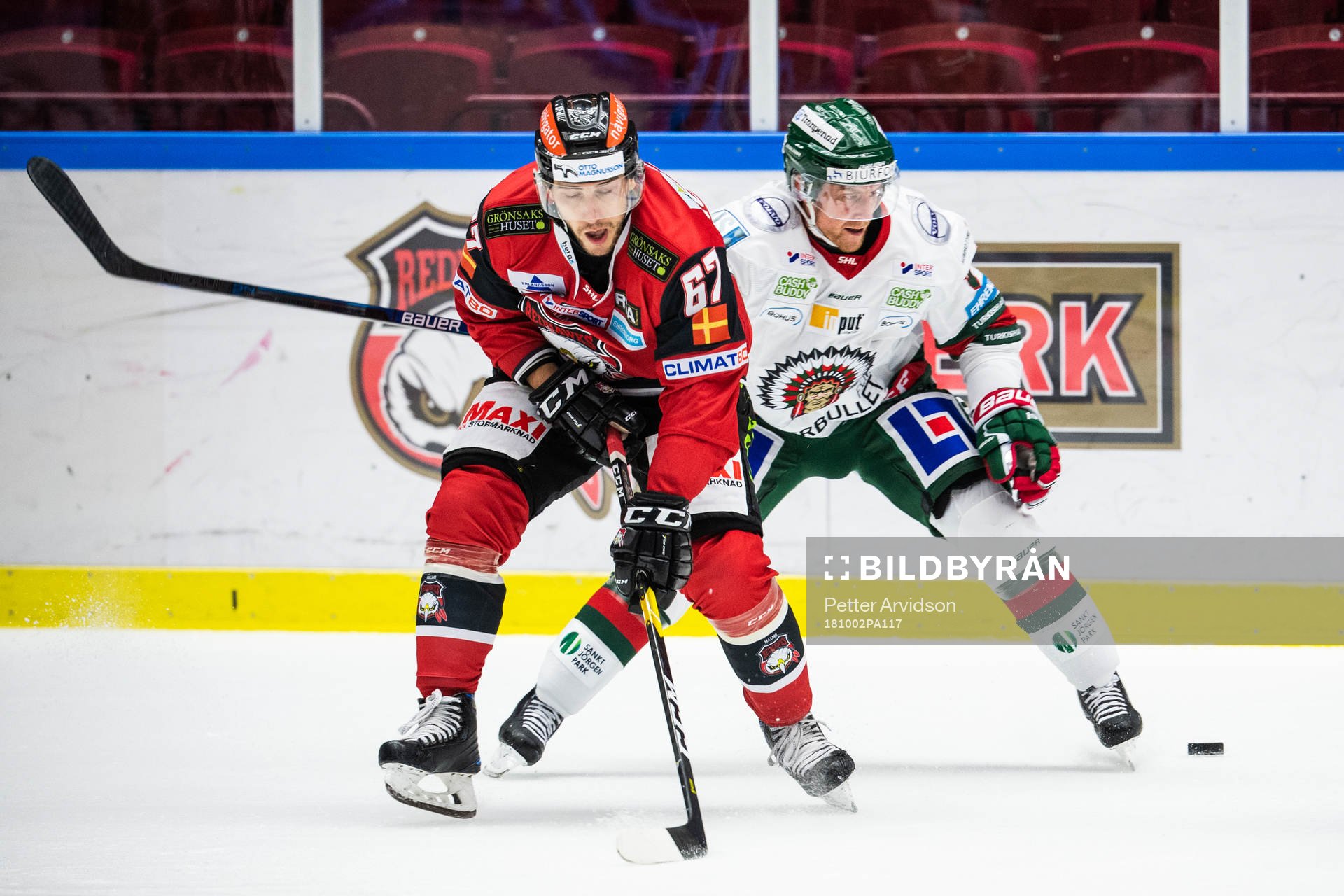Malmö Redhawks Konstantin Komarek och Frölundas Chay