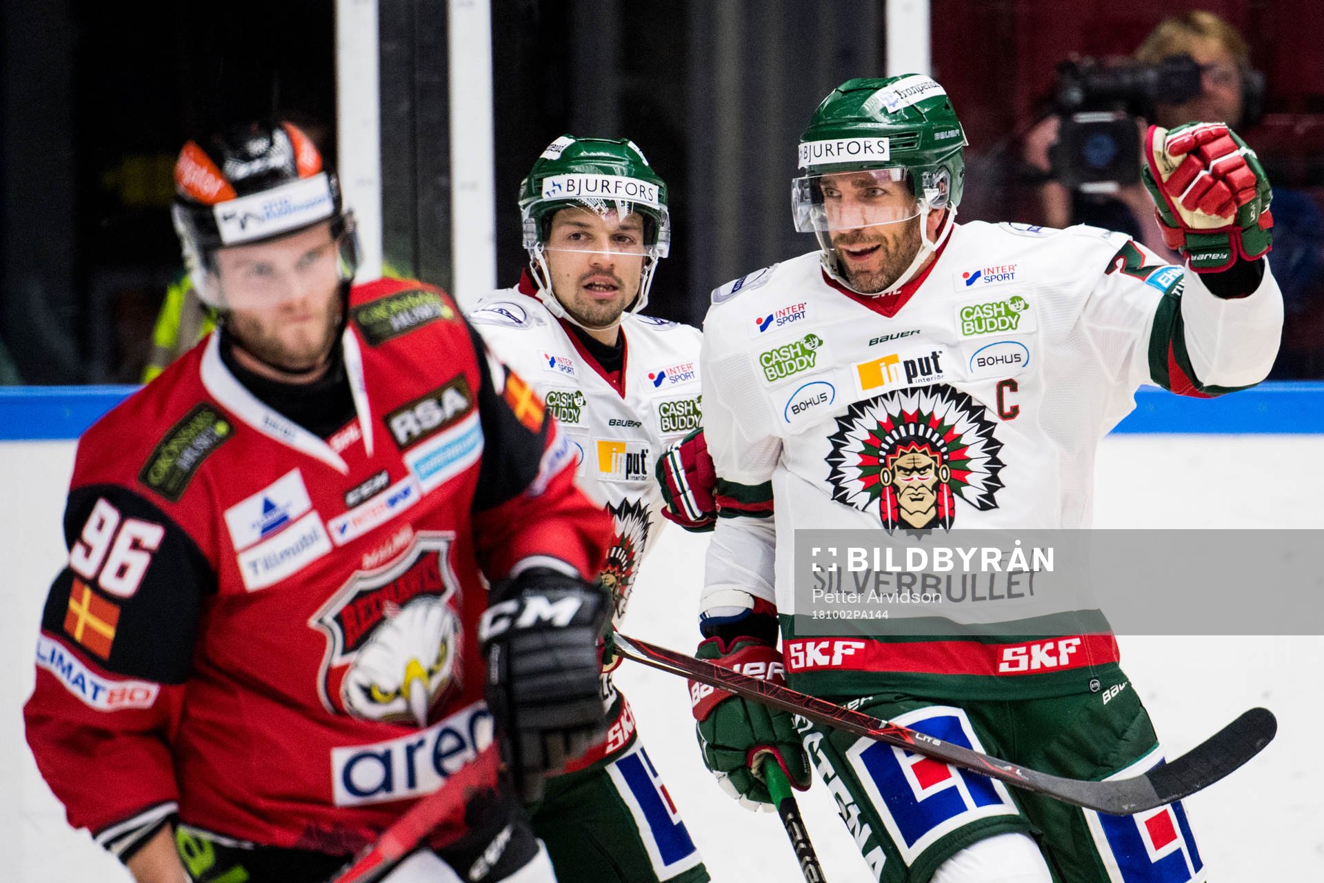 Frölundas Joel Lundqvist jublar