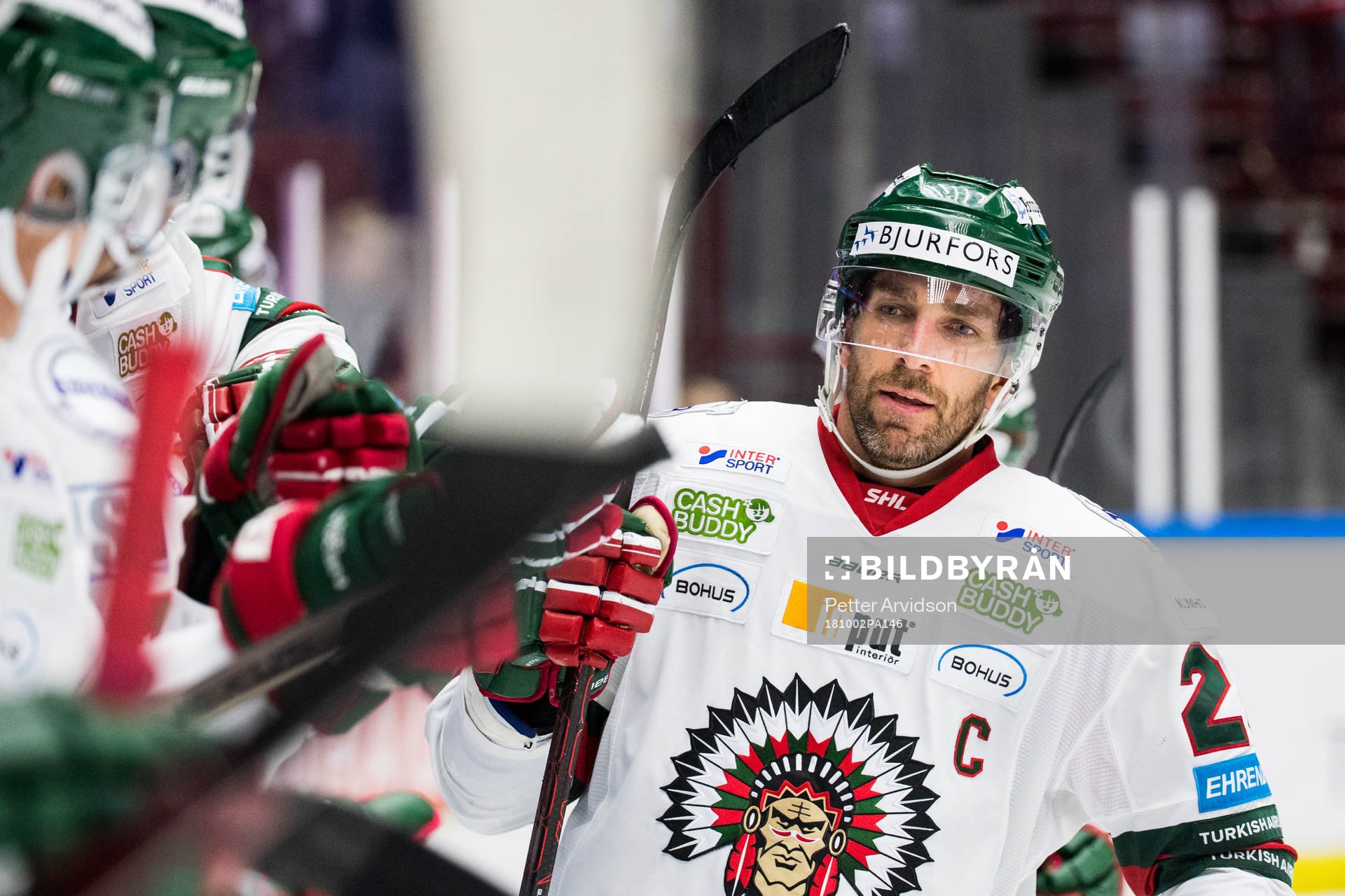 Frölundas Joel Lundqvist jublar