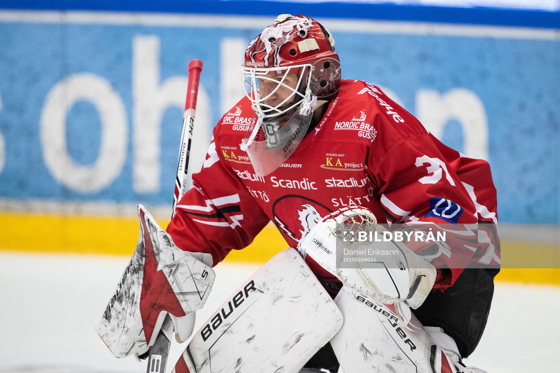 Vita Hästens målvakt Viktor Kokman