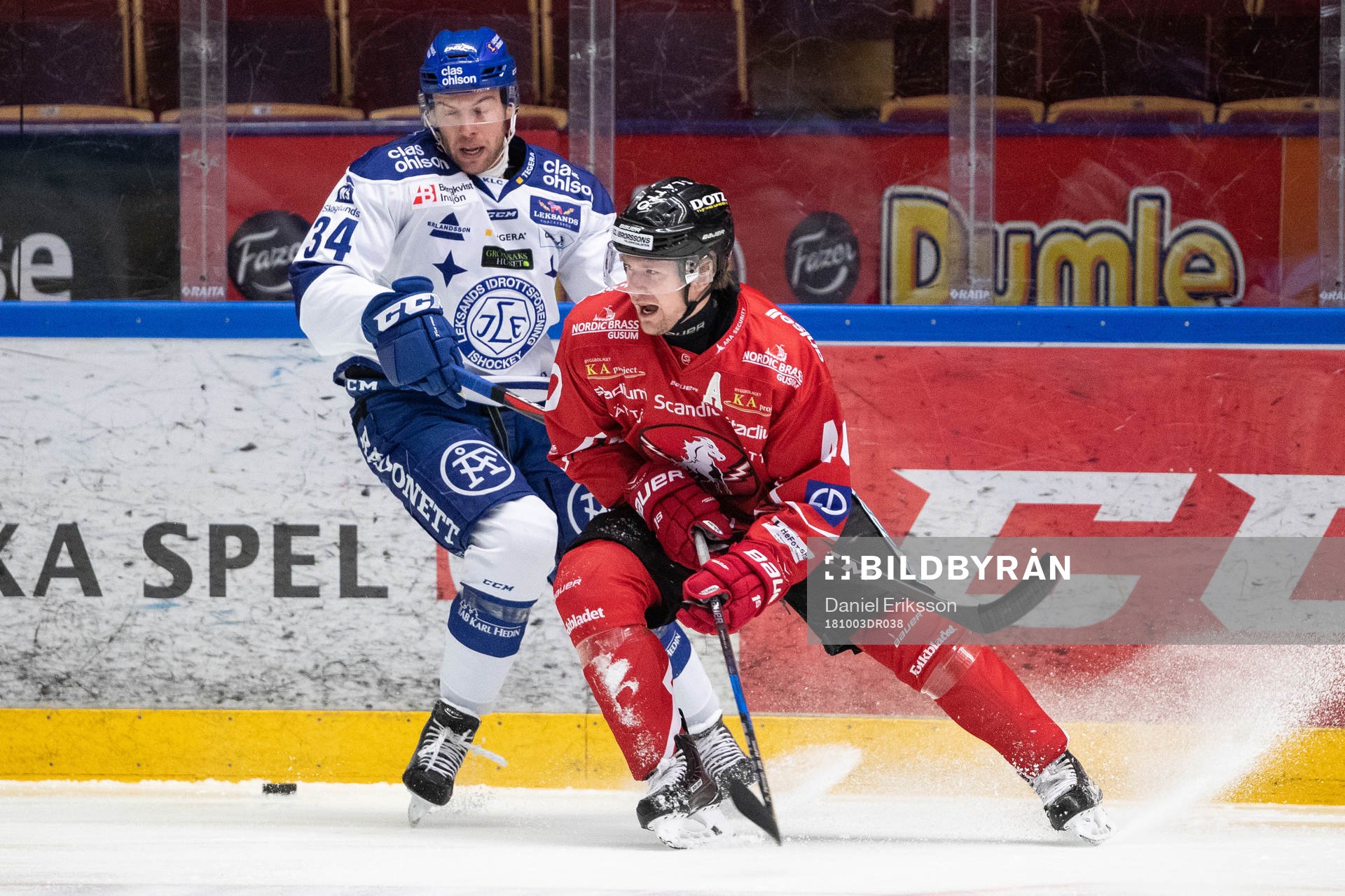 Leksands Ben O'Connor och Vita Hästens Mattias Kalin