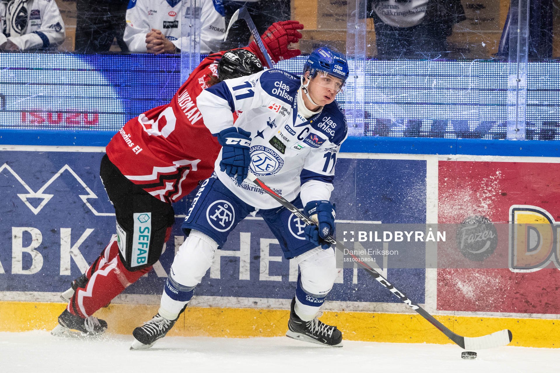 Leksands Martin Karlsson och Vita Hästens Victor Lindman