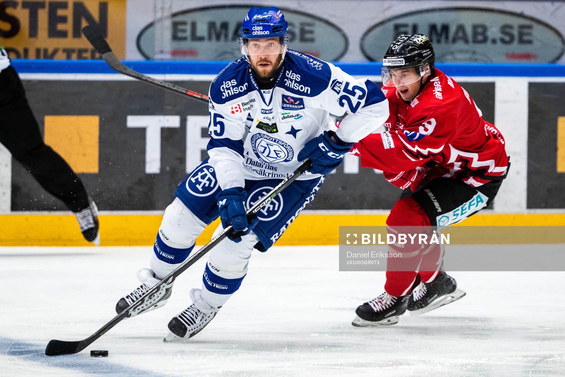 Leksands Linus Persson och Vita Hästens Henrik Rommel