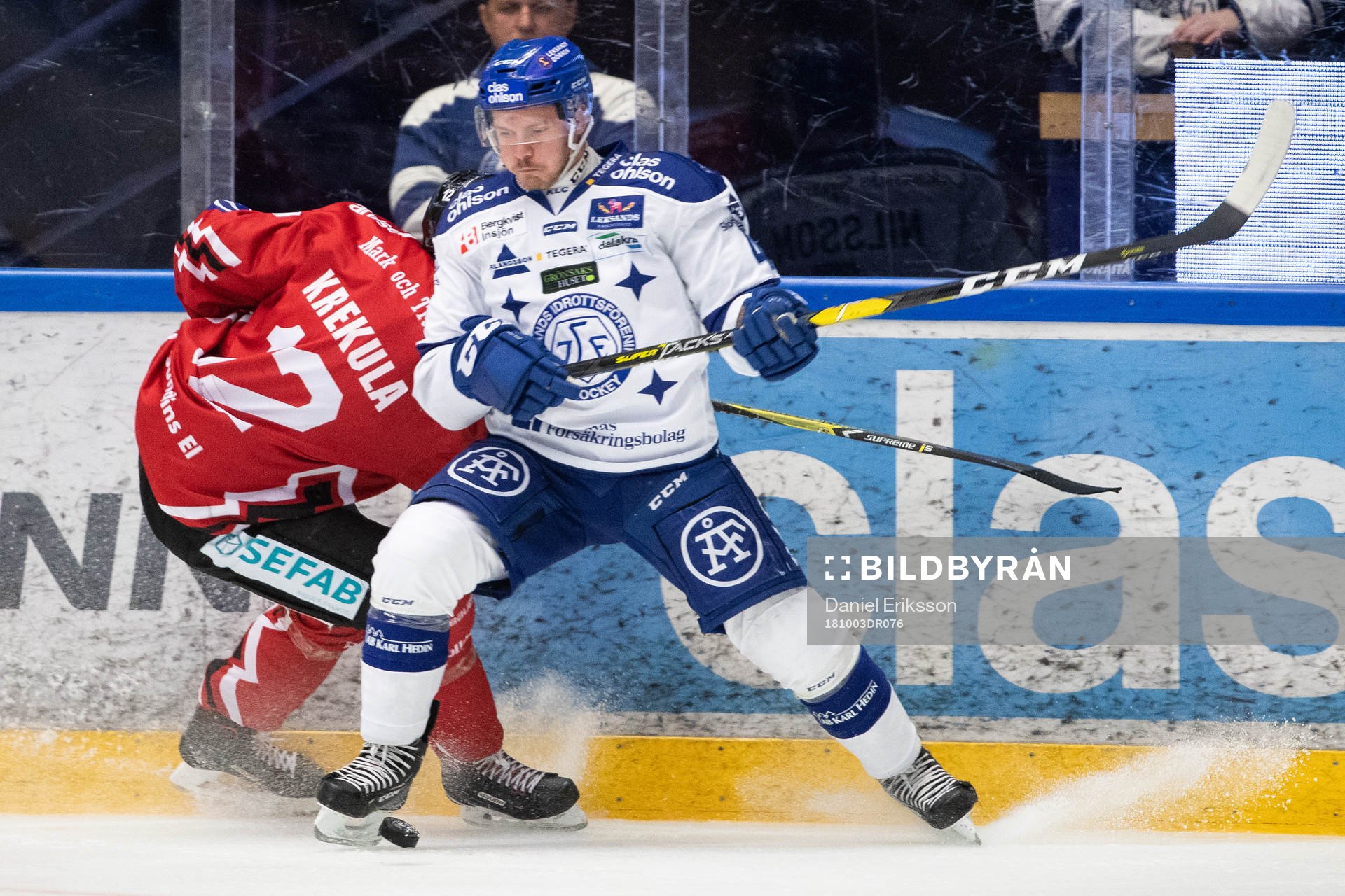 Leksands Mattias Nilsson  och Vita Hästens Simon Krekula