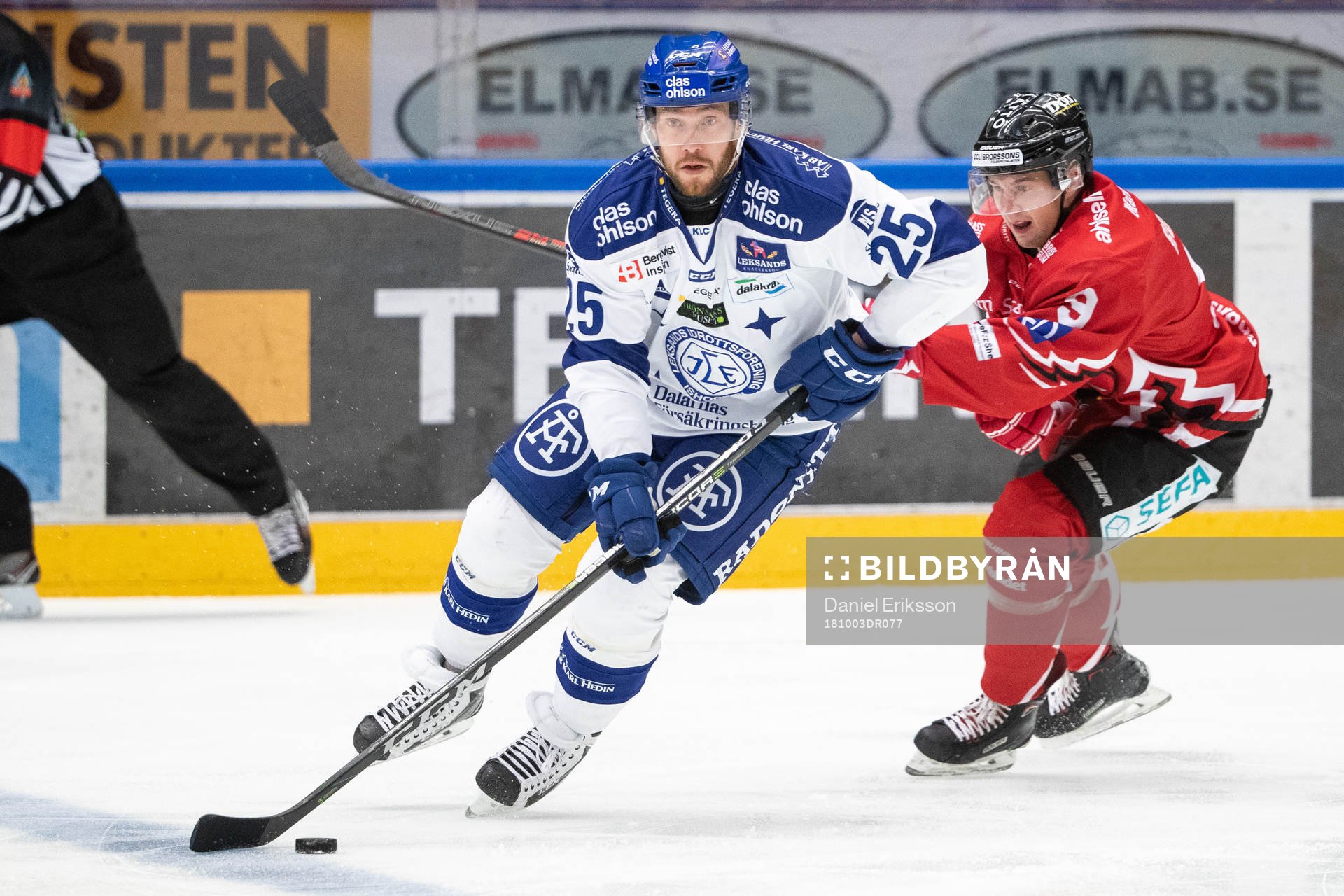 Leksands Linus Persson och Vita Hästens Henrik Rommel