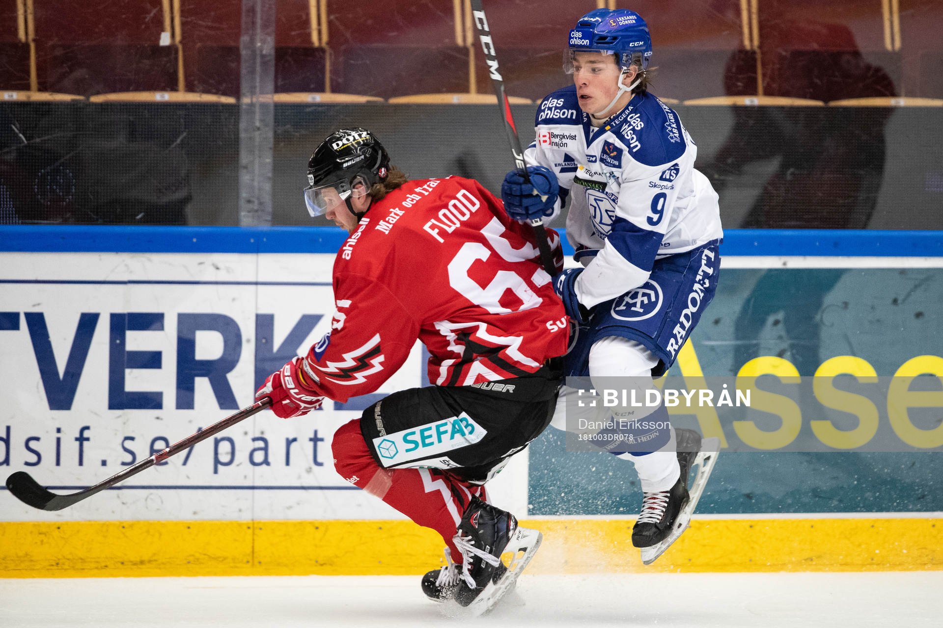 Vita Hästens Erik Flood och Leksands Marcus Karlberg