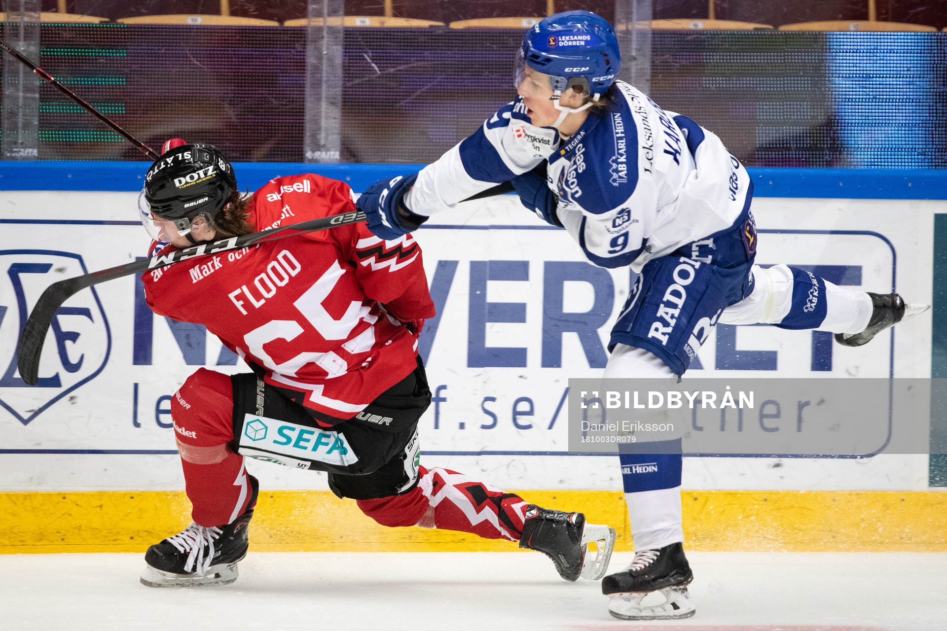 Vita Hästens Erik Flood och Leksands Marcus Karlberg