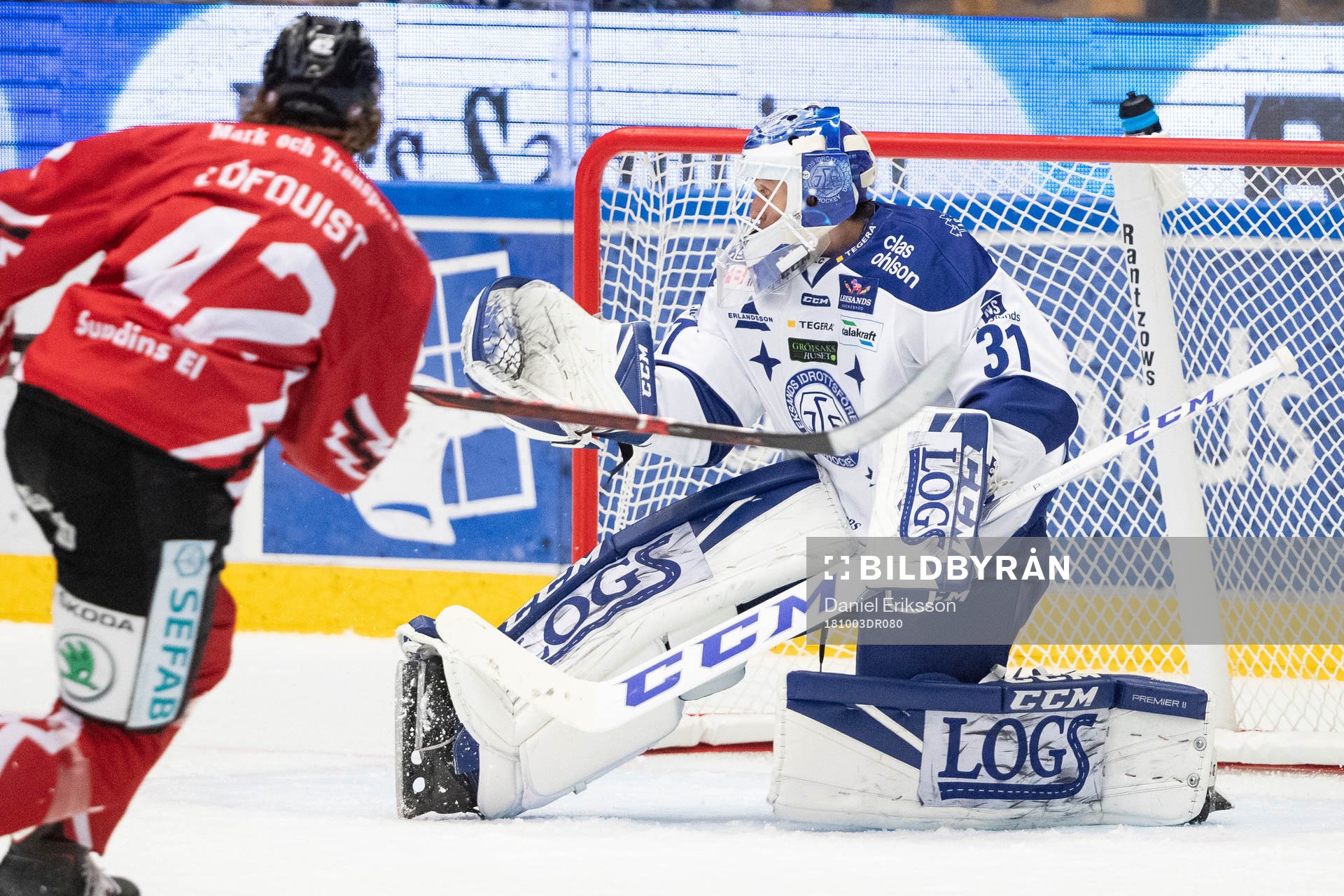 Leksands målvakt Jonas Arntzen