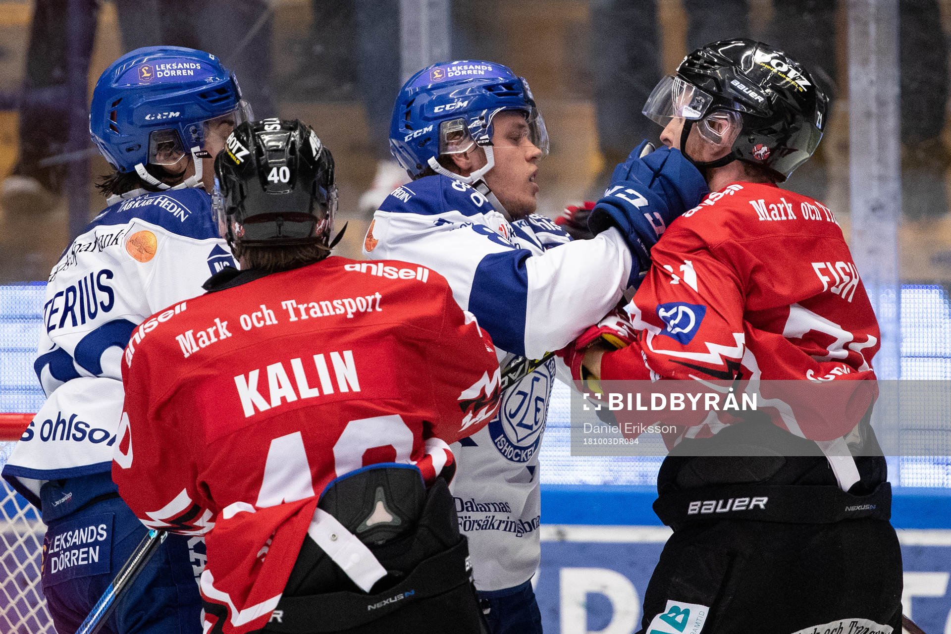 Leksands Filip Johansson och Vita Hästens Christopher Fish