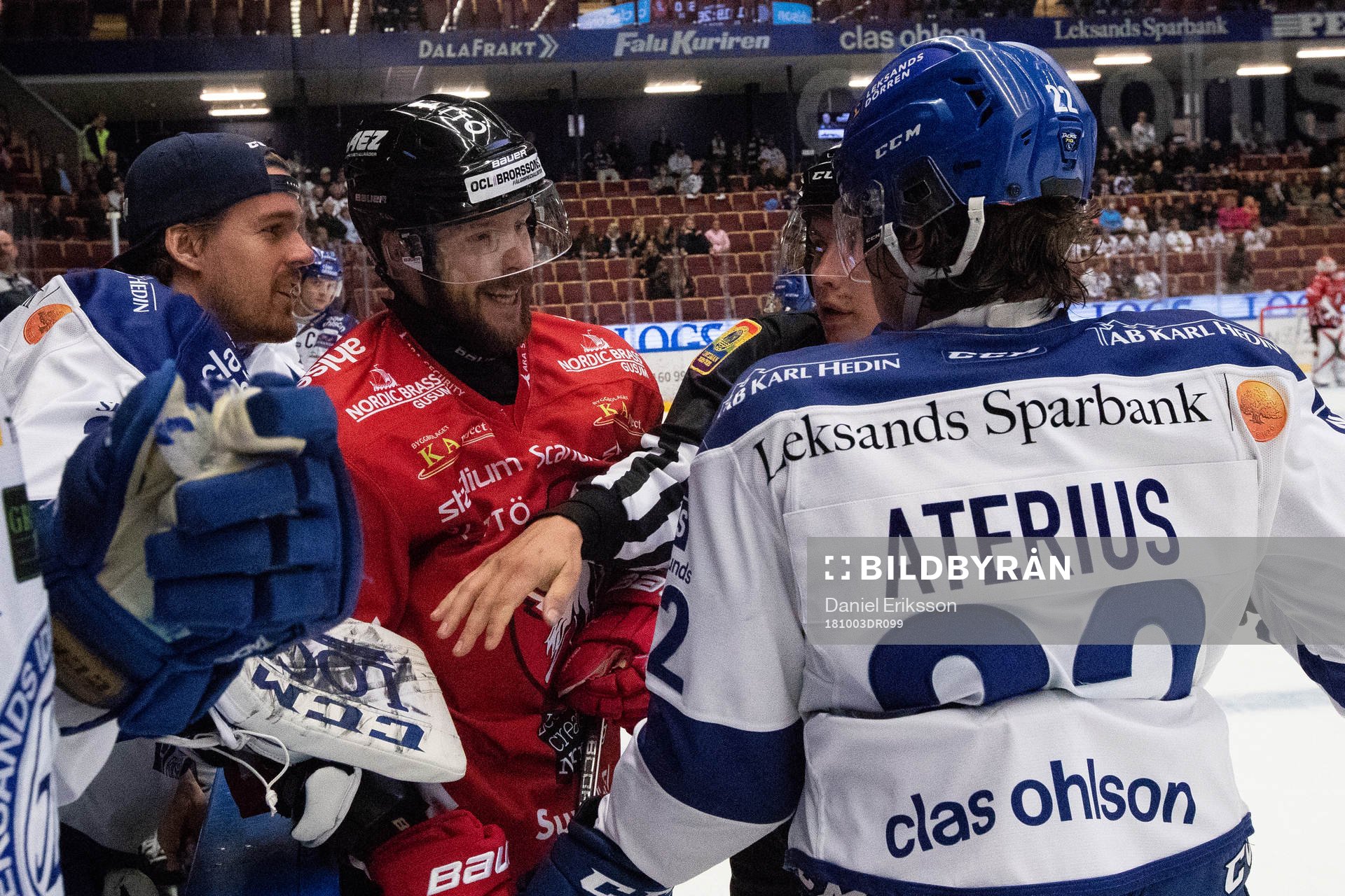 Vita Hästens Erik Flood och Leksands Erik Aterius