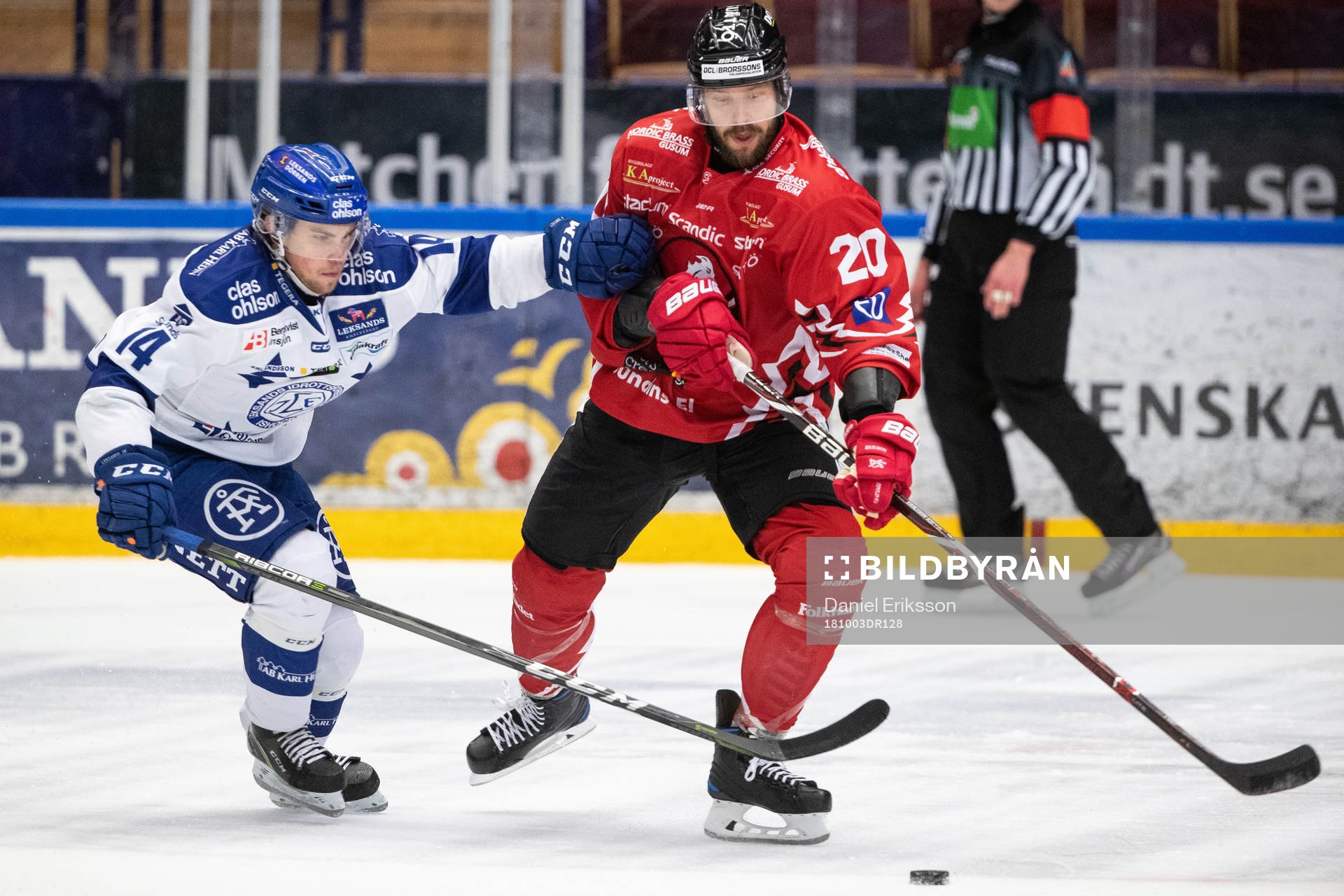 Leksands Oskar Lang och Vita Hästens Marcus Eriksson