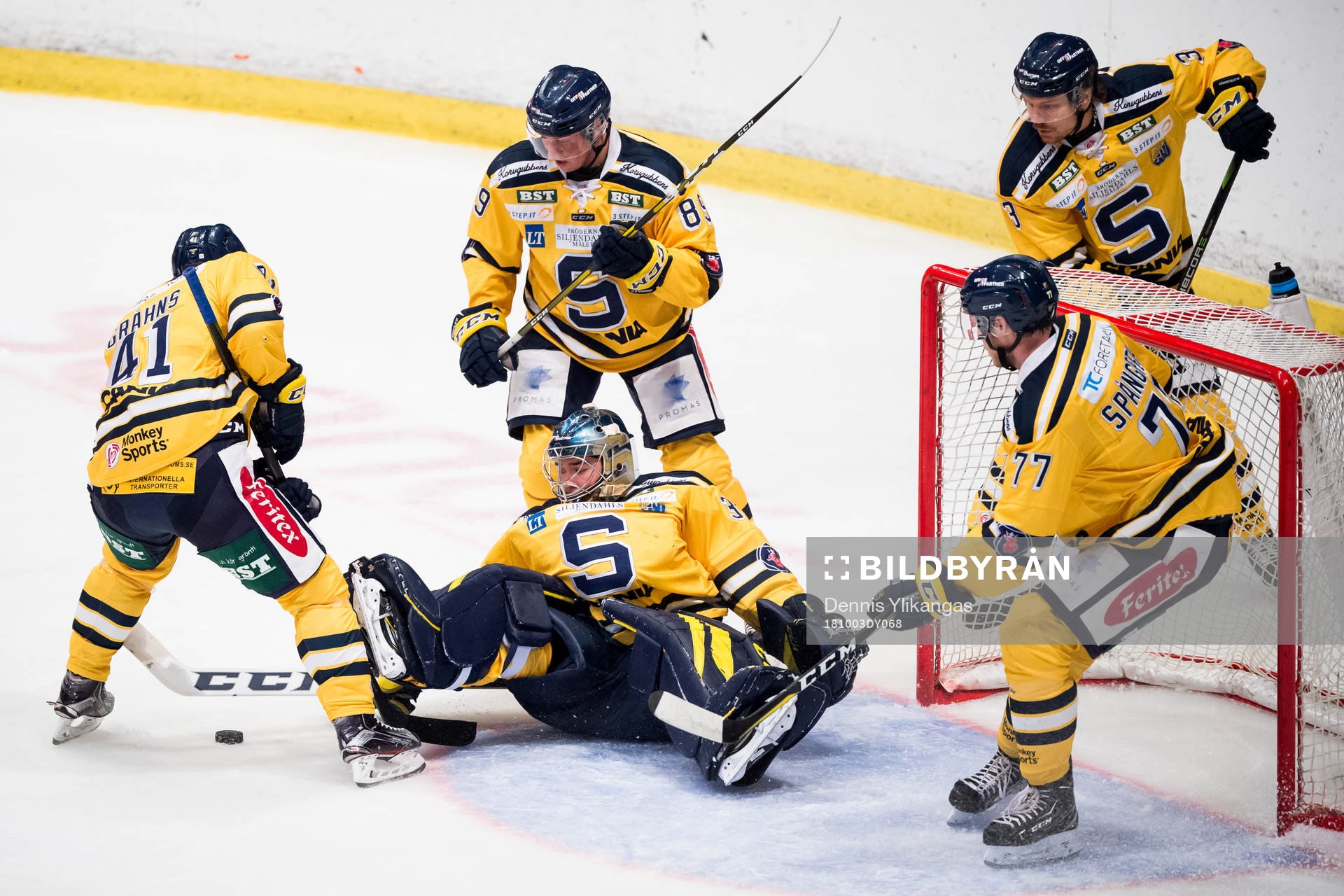 Södertäljes Stefan Gråhns, David Åslin, Marcus