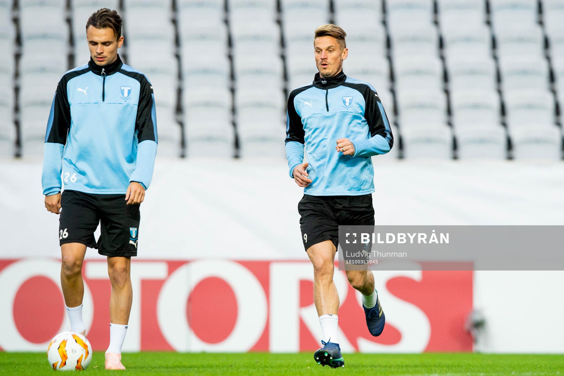 Andreas Vindheim and Markus Rosenberg of Malmö FF
