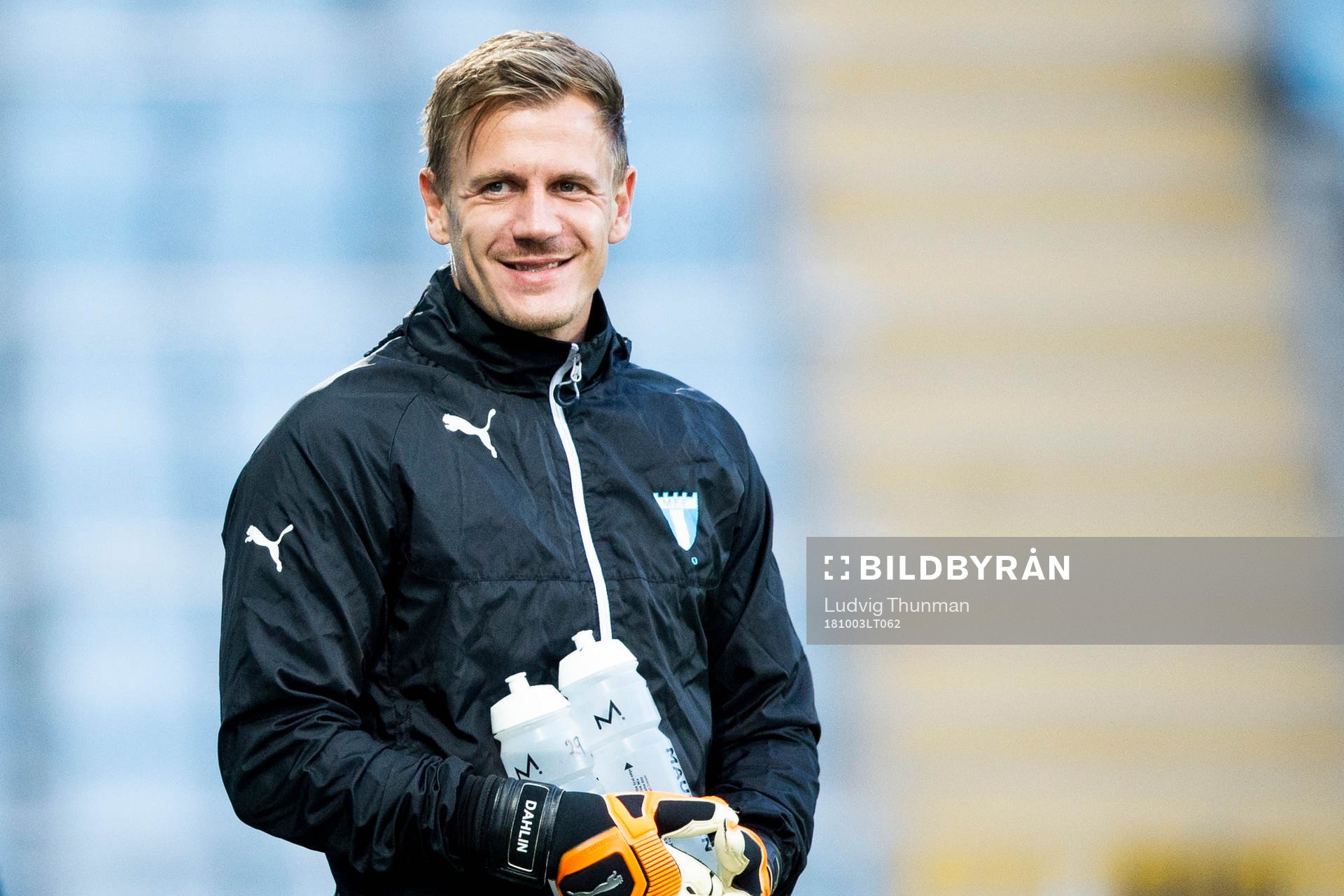 Goalkeeper Johan Dahlin of Malmö FF