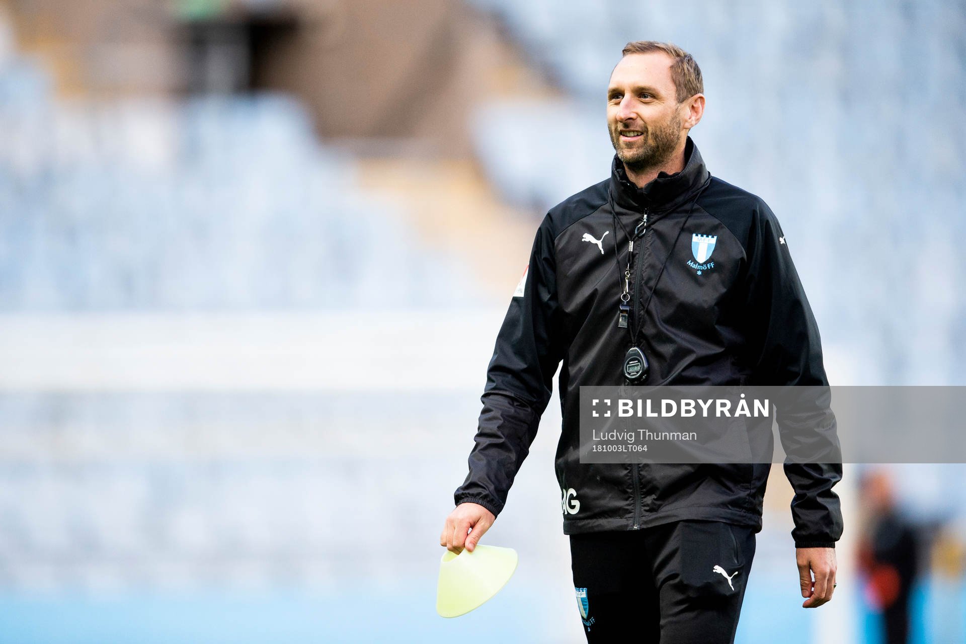 Assistant coach Andreas Georgson of Malmö FF